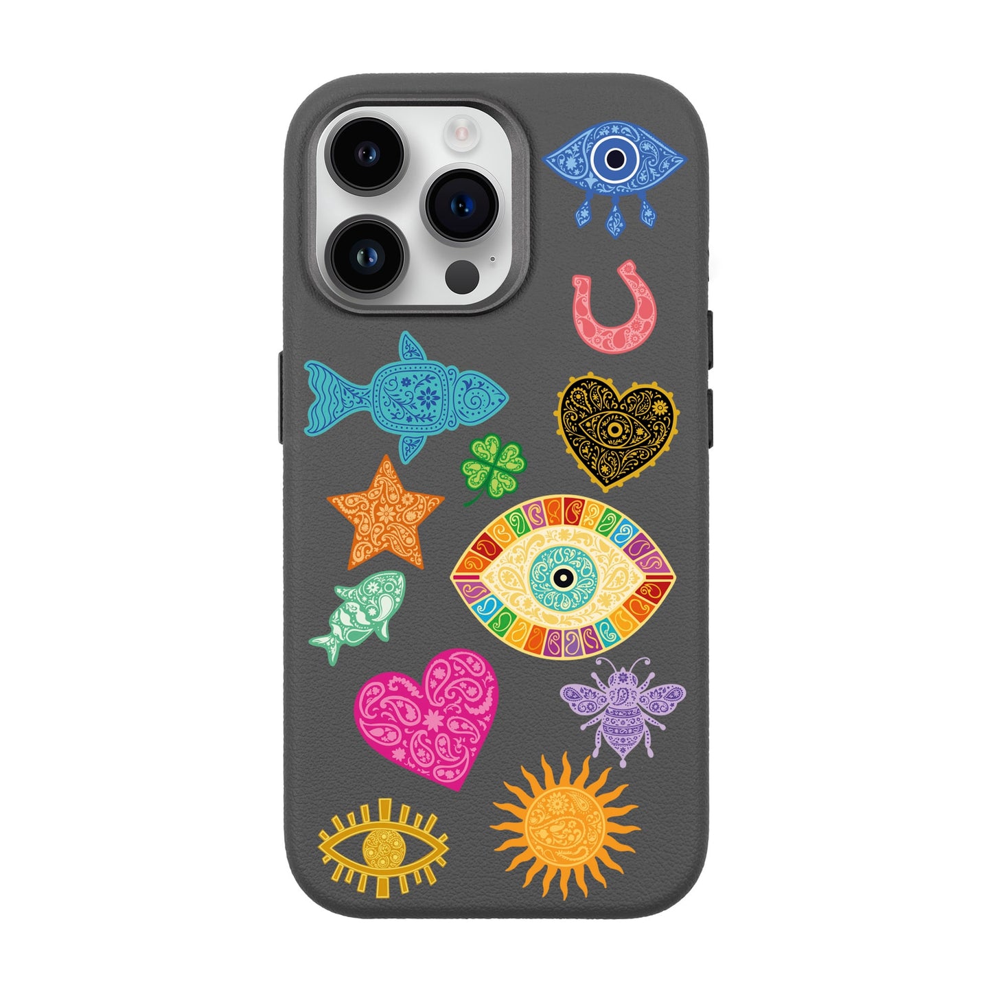 CHARMS BY BERRİN ÖZKAN-iPhone 14 Pro Max Leather Premium Kılıf MagSafe Özellikli