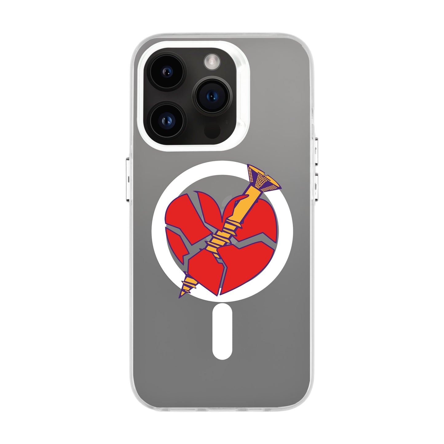 BROKEN HEART-iPhone 14 Pro Hold Kılıf MagSafe Özellikli