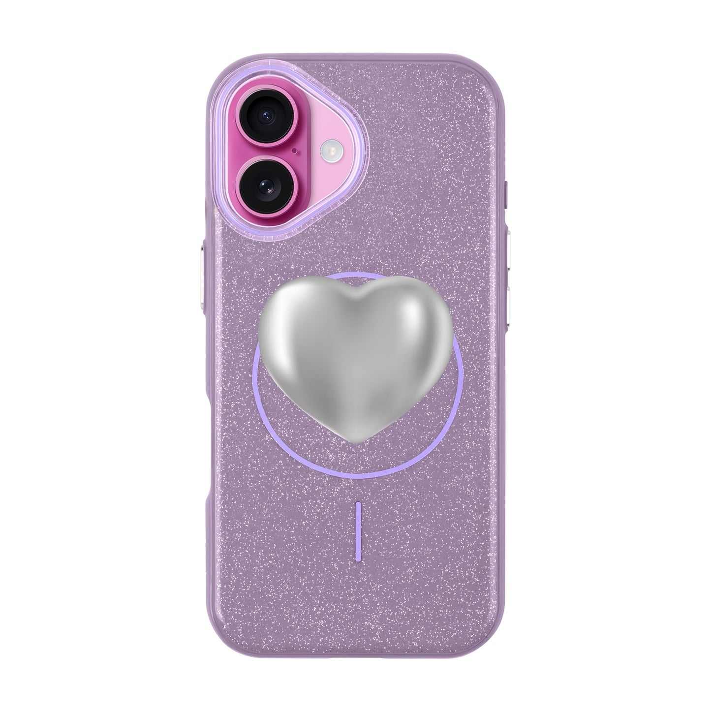 SILVER HEART-iPhone 16 Plus Radiant Kılıf MagSafe Özellikli