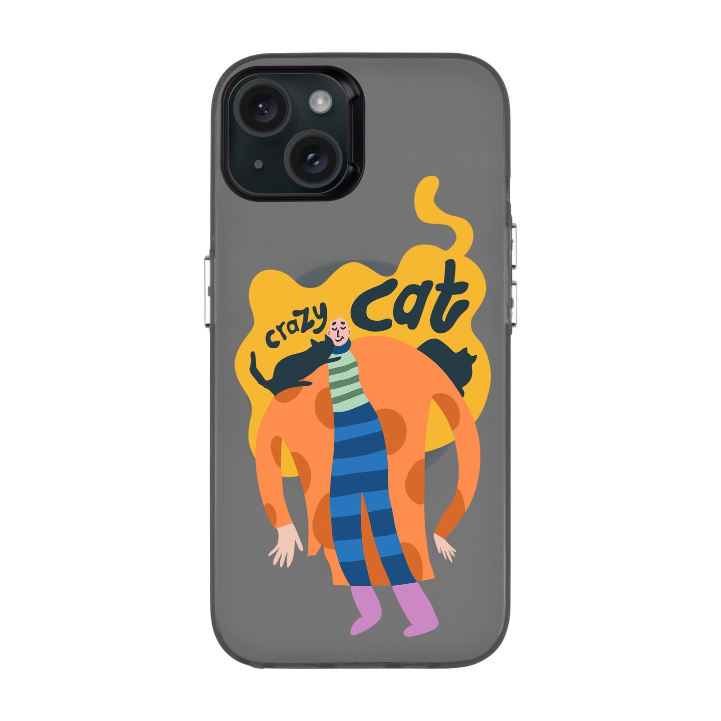 CRAZY CAT-iPhone 15 Plus Hold Kılıf MagSafe Özellikli