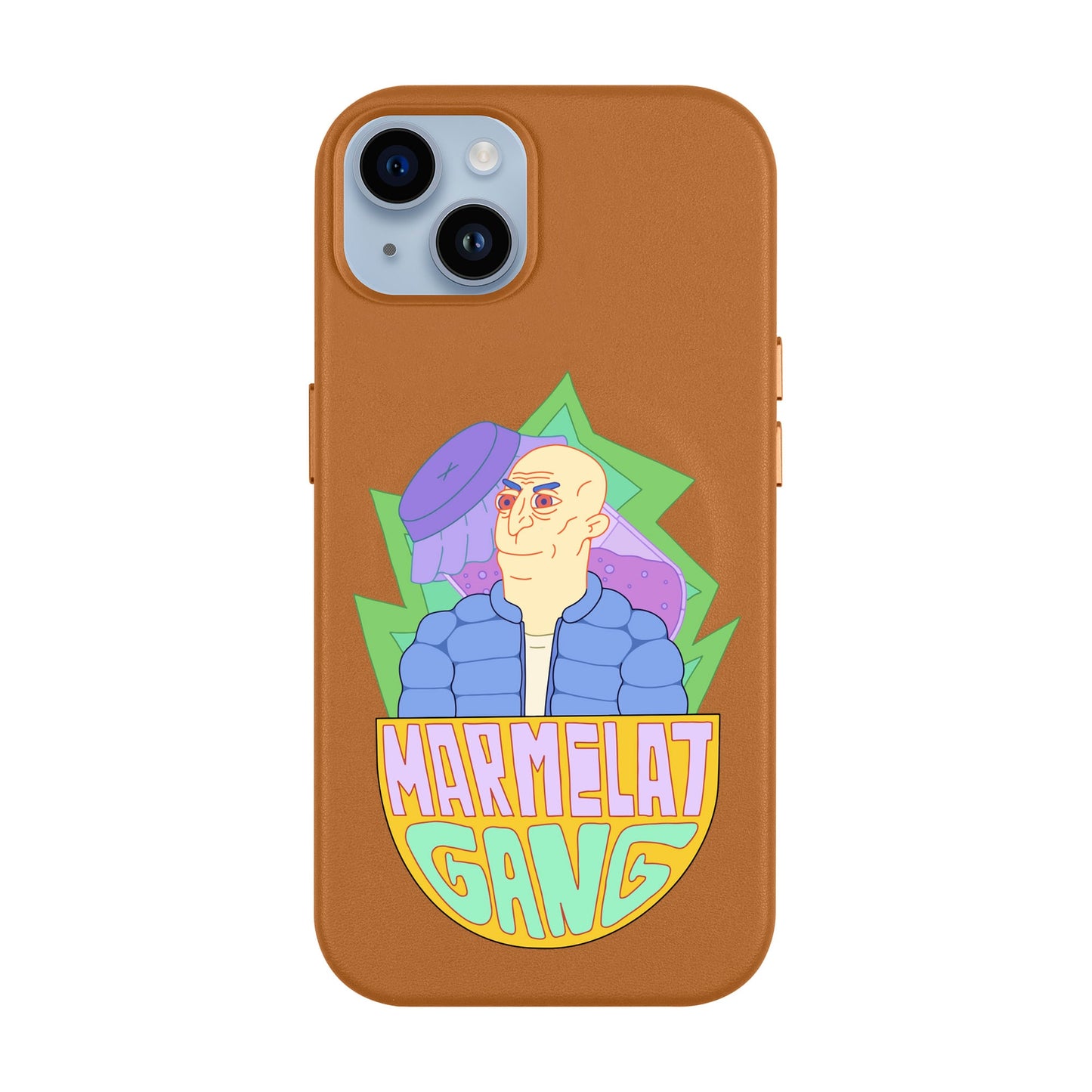MARMELAT GANG-iPhone 14 Plus Leather Kılıf MagSafe Özellikli