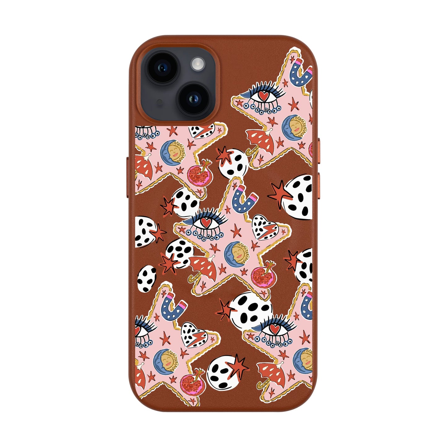 DURUSKO-iPhone 14 Plus Leather Kılıf MagSafe Özellikli