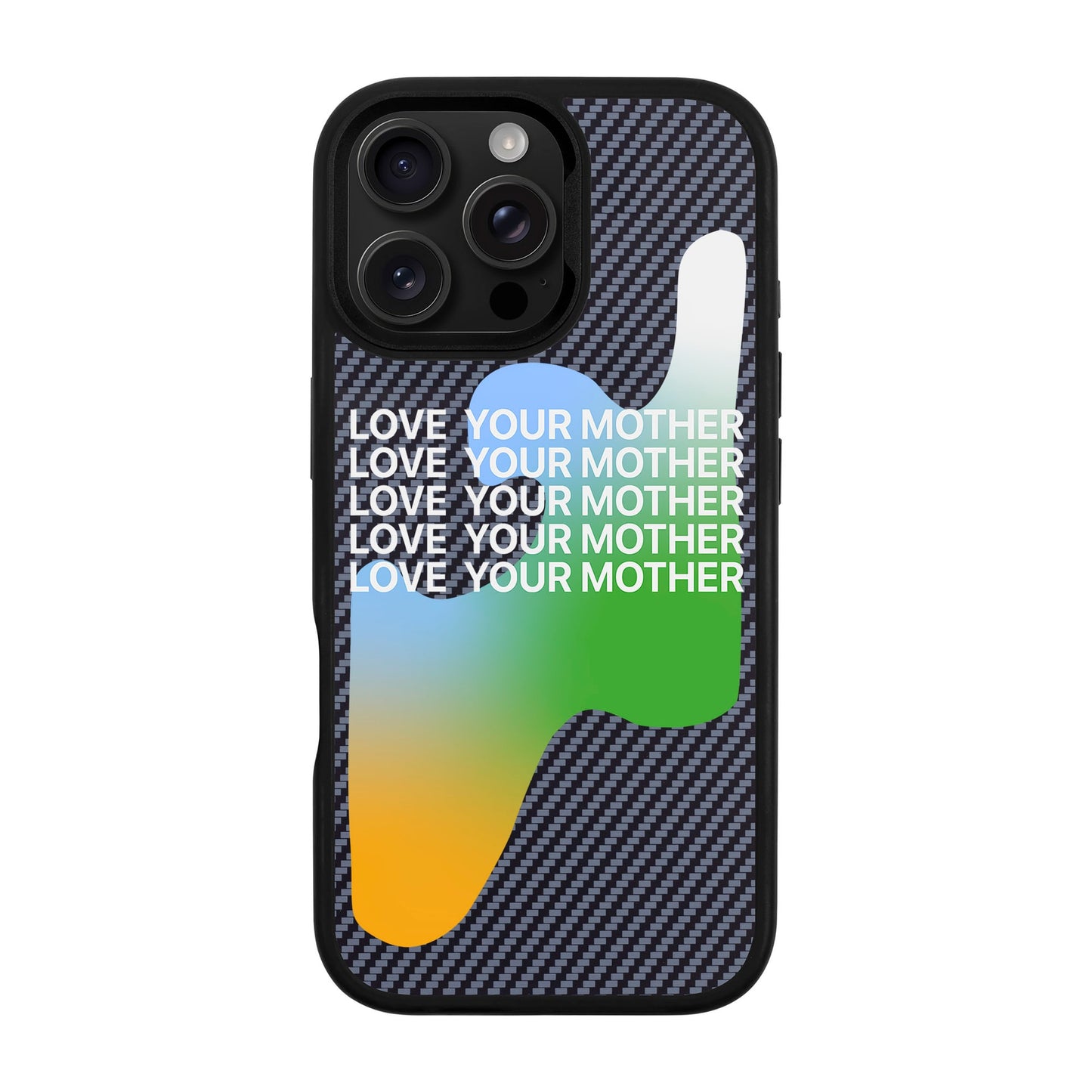LOVE YOUR MOTHER-iPhone 16 Pro Max Plaid Kılıf MagSafe Özellikli