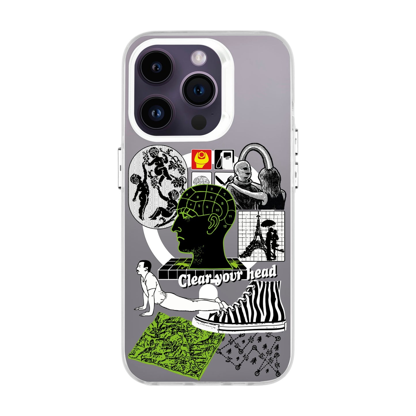 CLEAR YOUR HEAD-iPhone 14 Pro Hold Kılıf MagSafe Özellikli