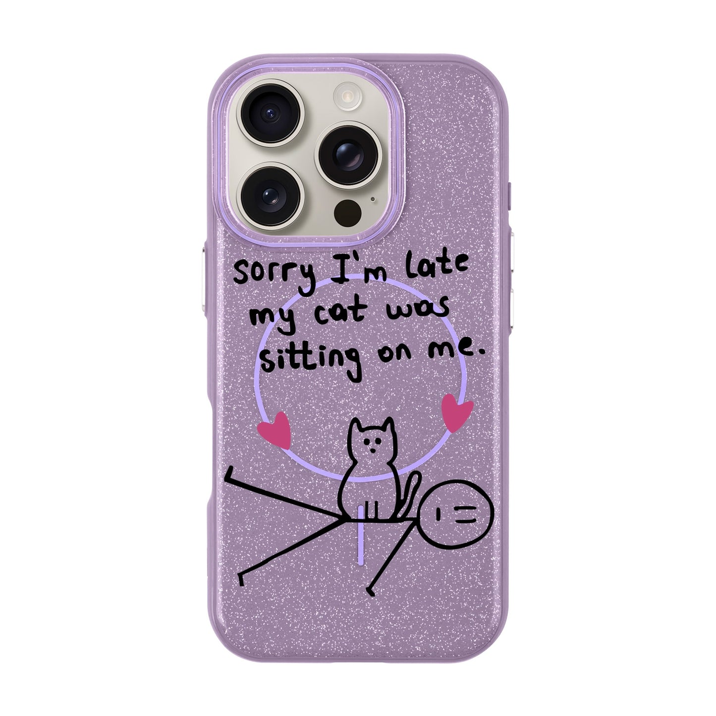 SORRY I'M LATE-iPhone 16 Pro Radiant Kılıf MagSafe Özellikli