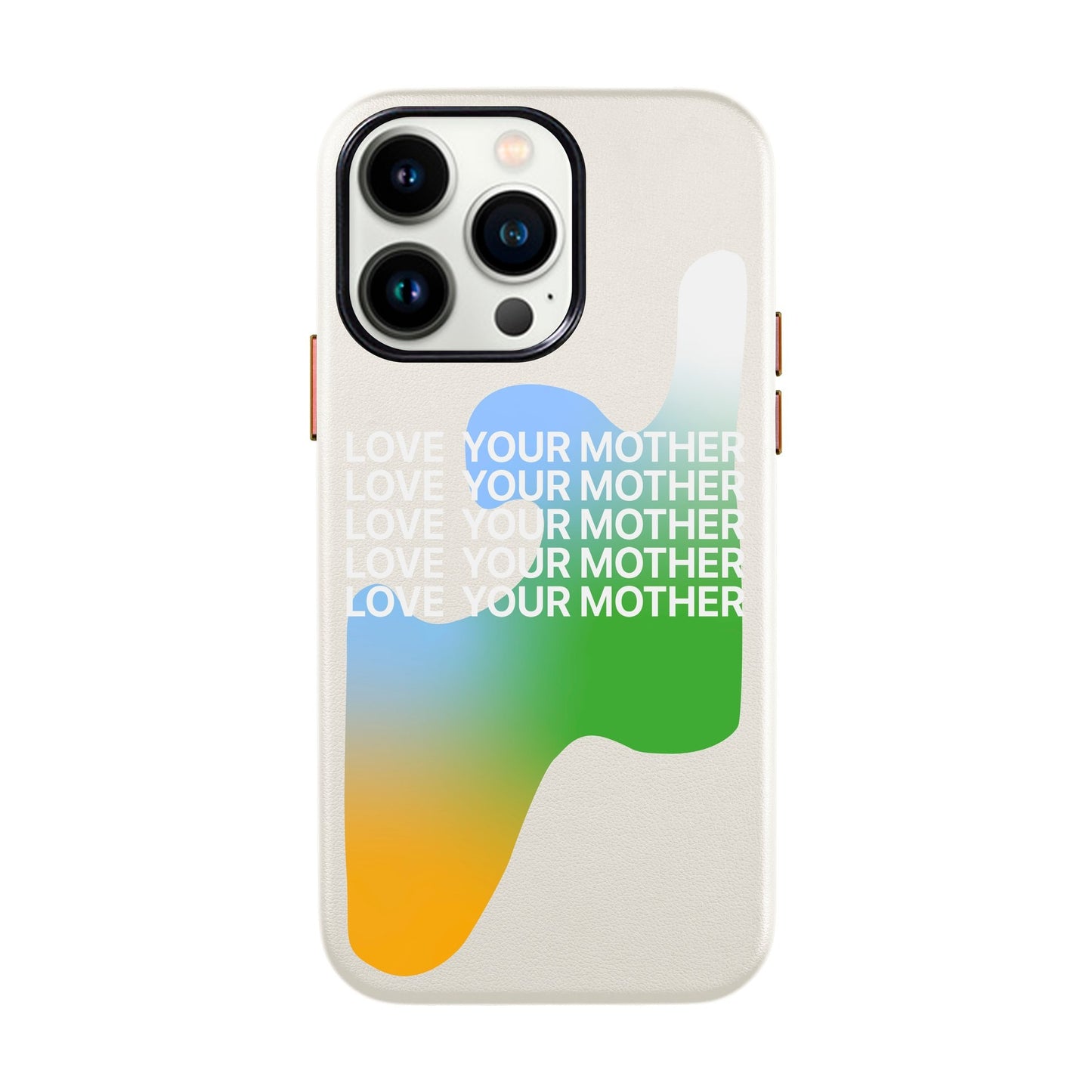 LOVE YOUR MOTHER-iPhone 13 Pro Leather Kılıf