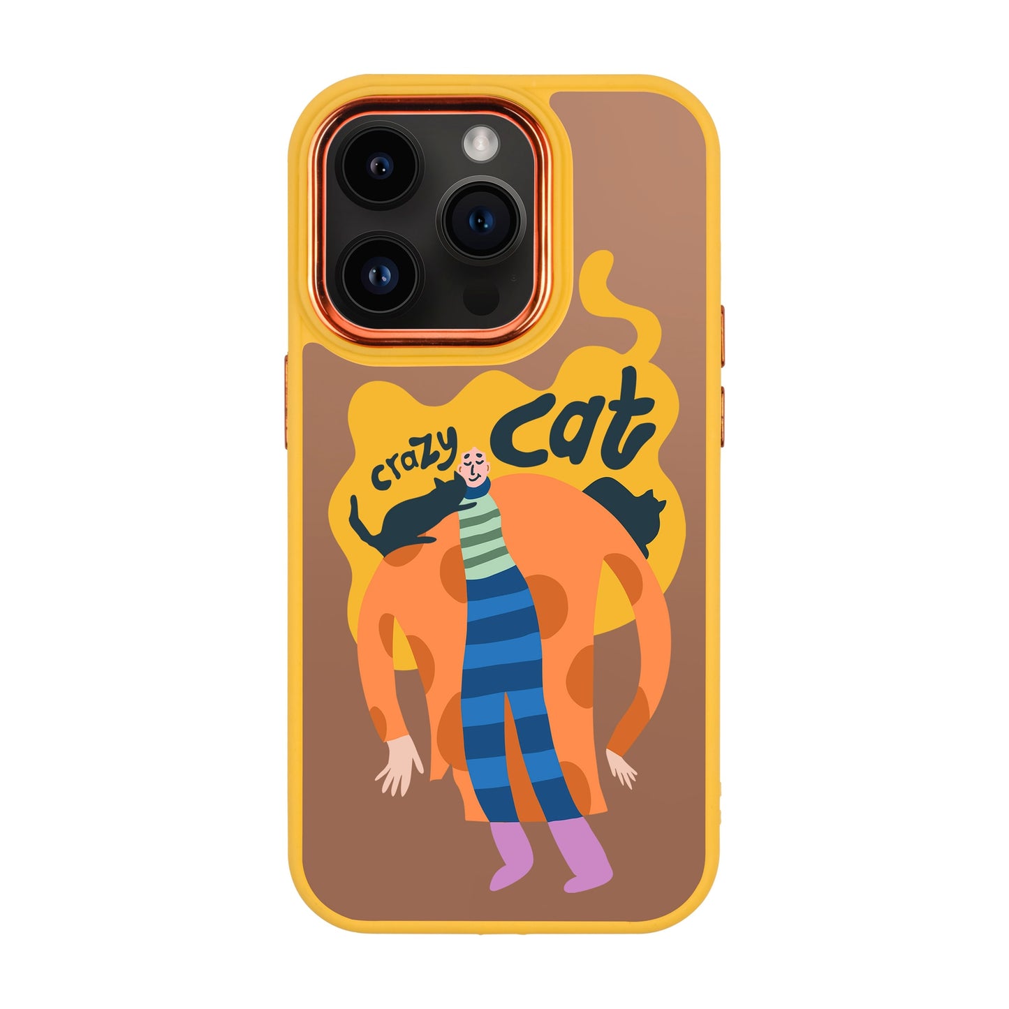 CRAZY CAT-iPhone 14 Pro Proof Kılıf