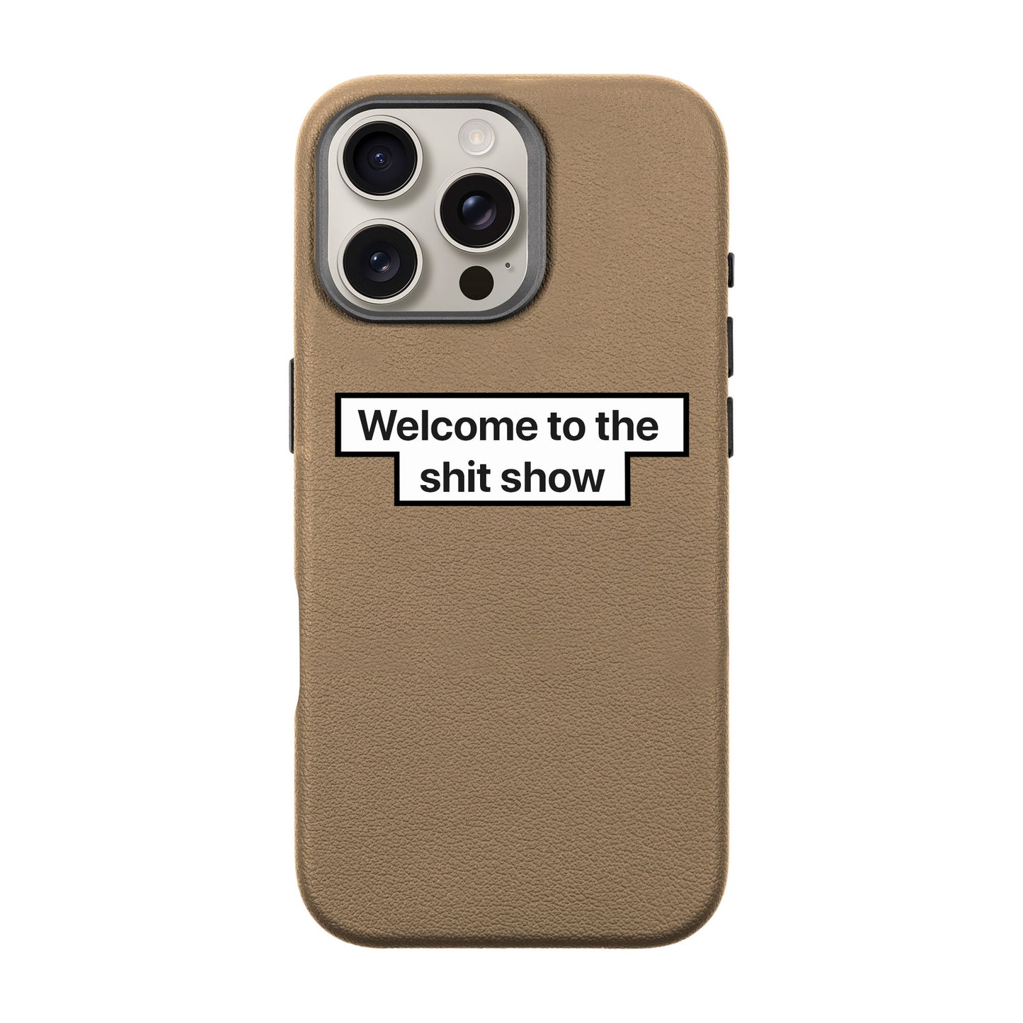 WELCOME-iPhone 16 Pro Max Leather Premium Kılıf MagSafe Özellikli