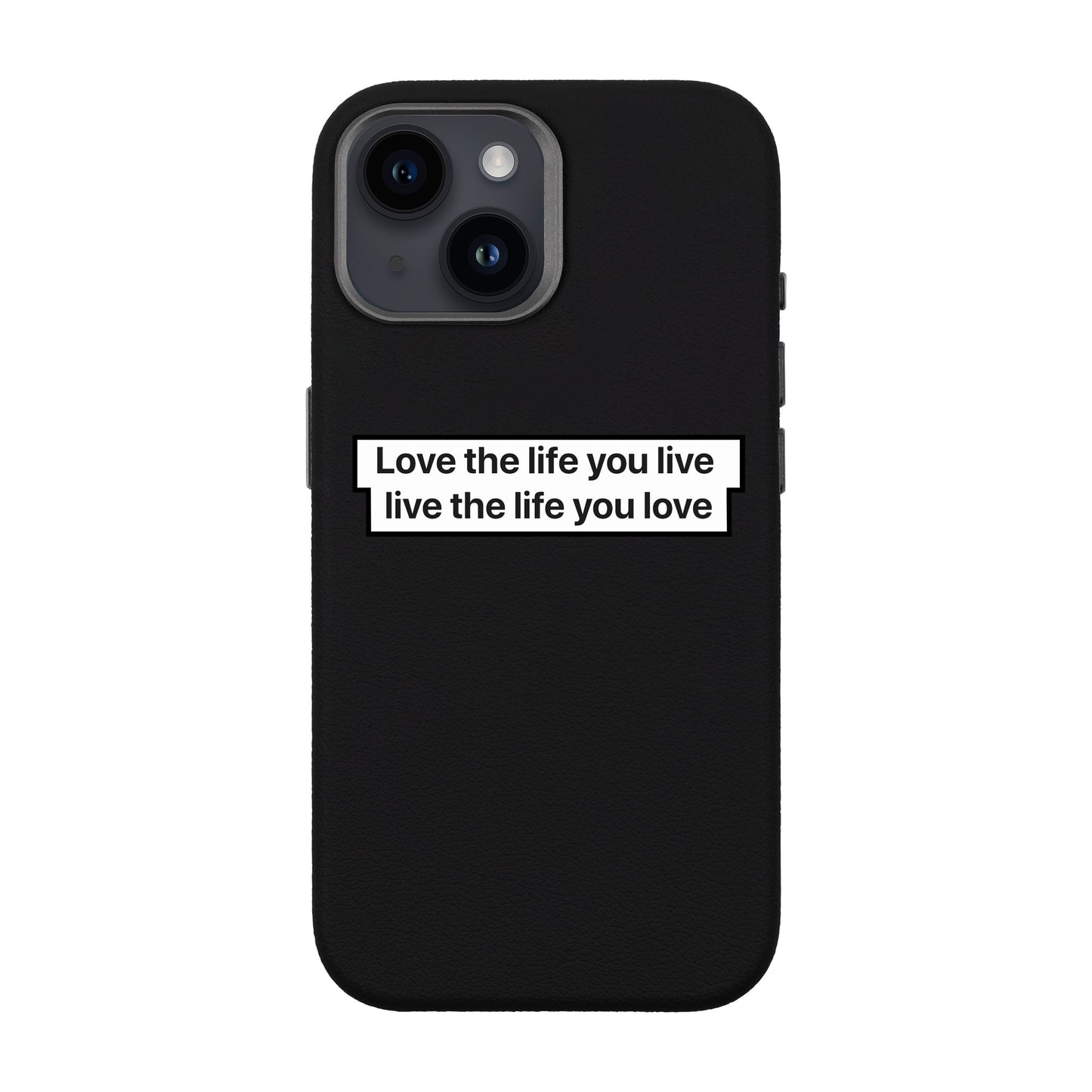 LOVE THE LIFE-iPhone 13 Leather Premium Kılıf MagSafe Özellikli