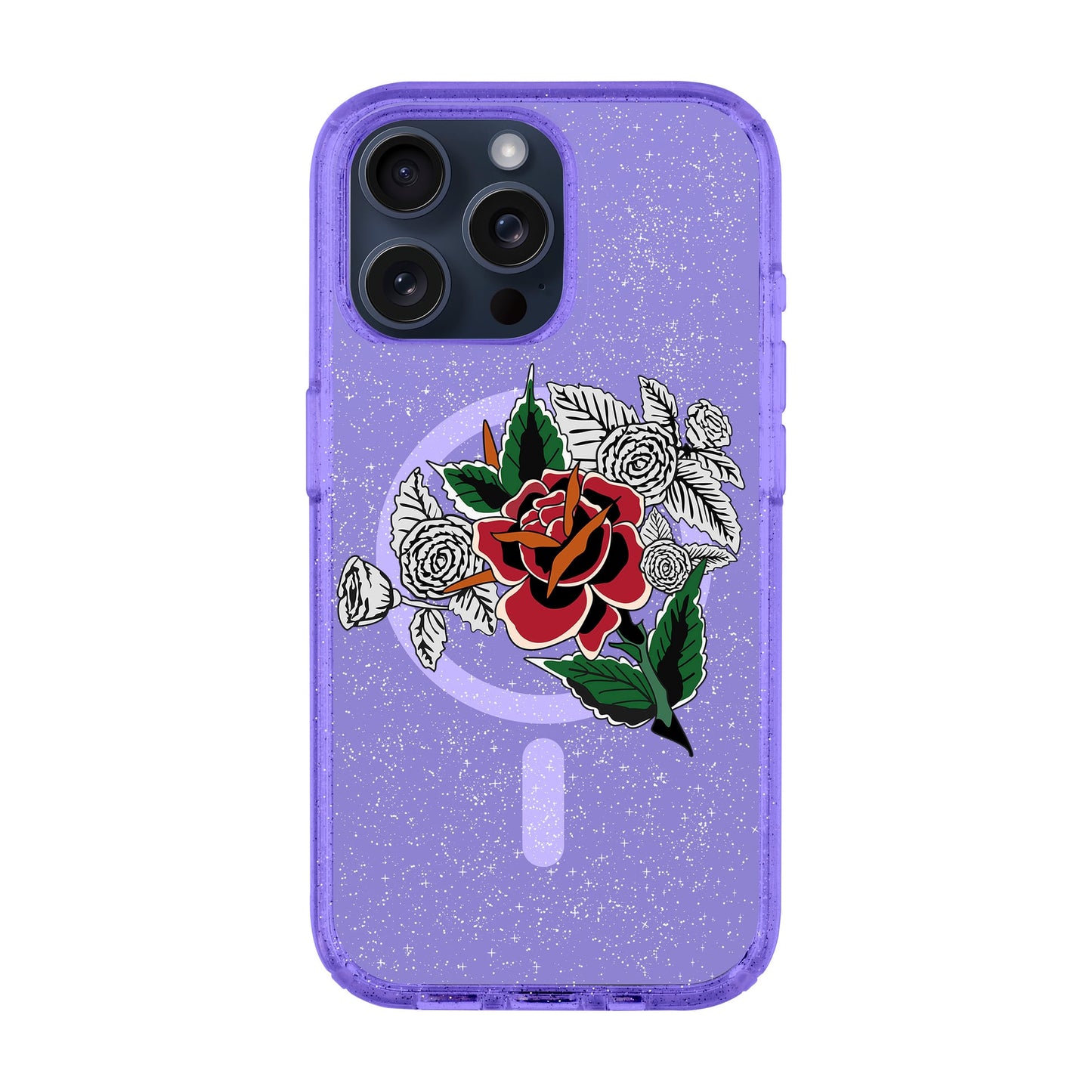DRY ROSE-iPhone 15 Pro Max Shiny Kılıf MagSafe Özellikli