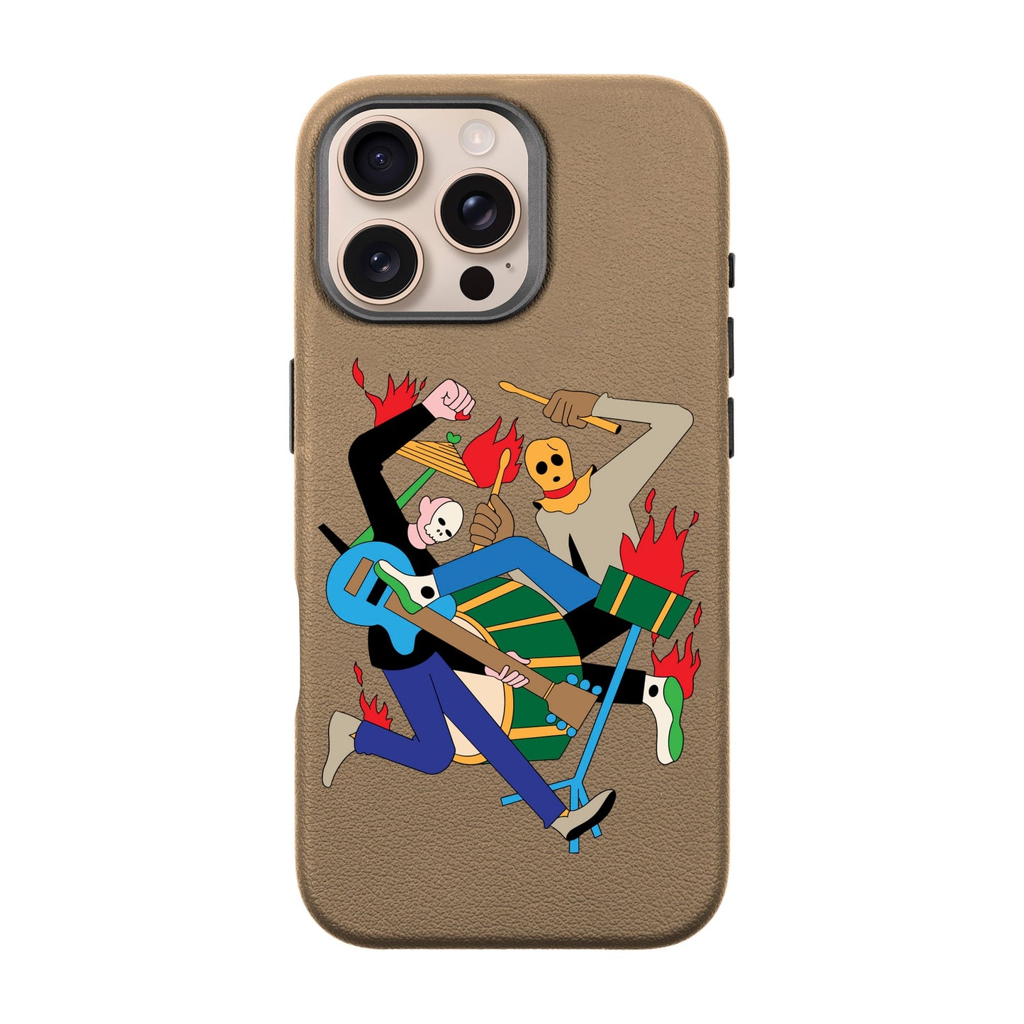 MONSTER MASH-iPhone 16 Pro Max Leather Premium Kılıf MagSafe Özellikli