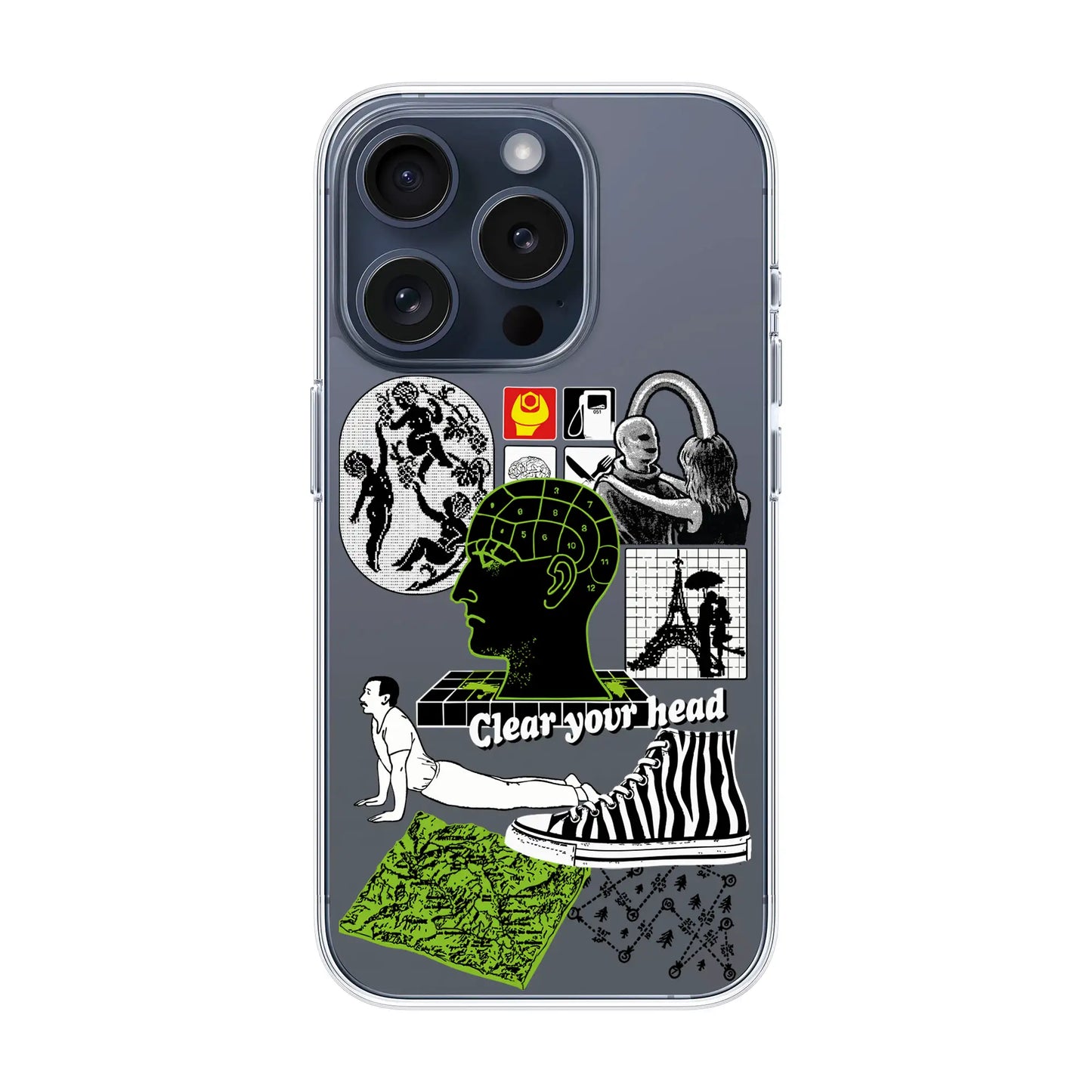 CLEAR YOUR HEAD-iPhone 15 Pro Solid Kılıf