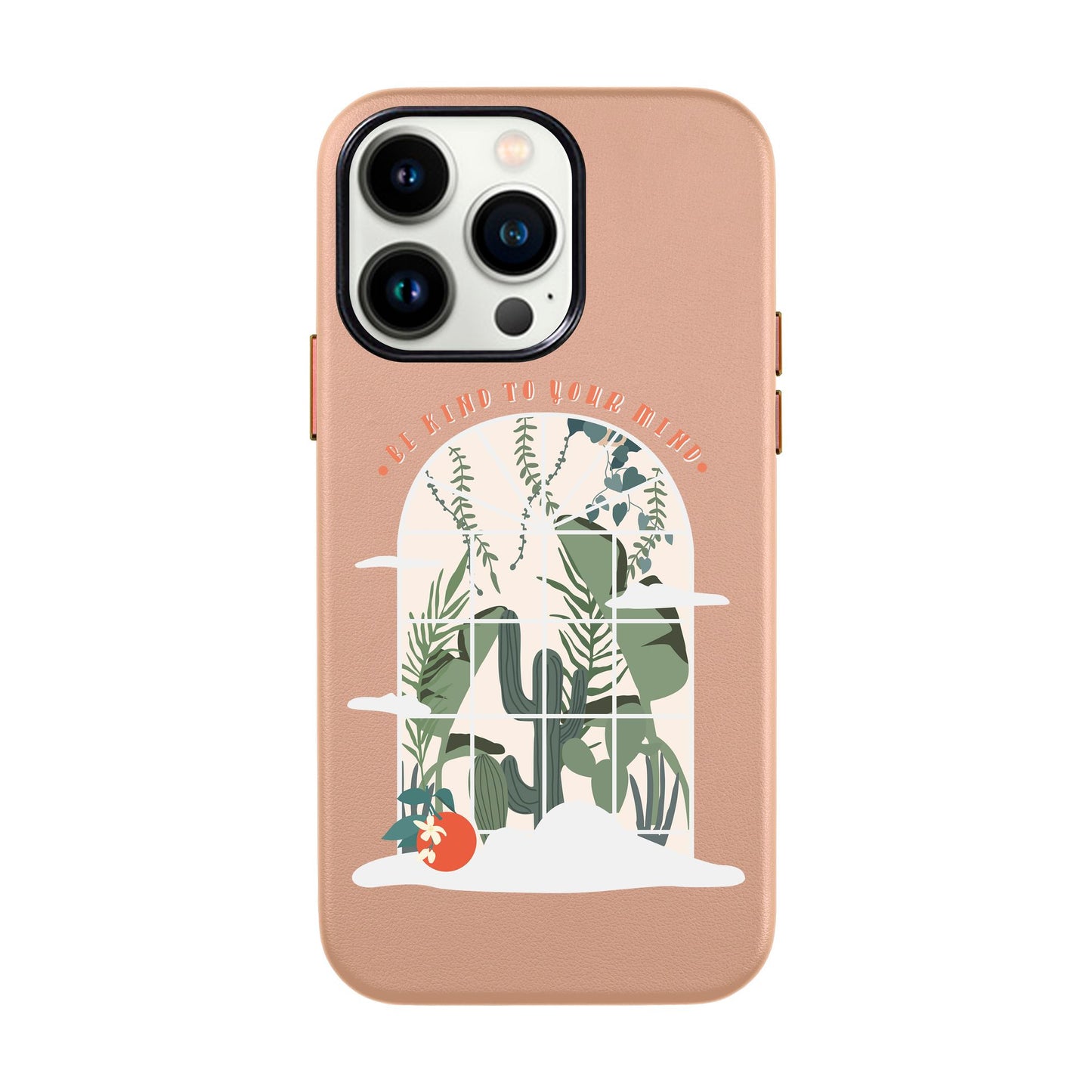 BE KIND-iPhone 14 Leather Kılıf