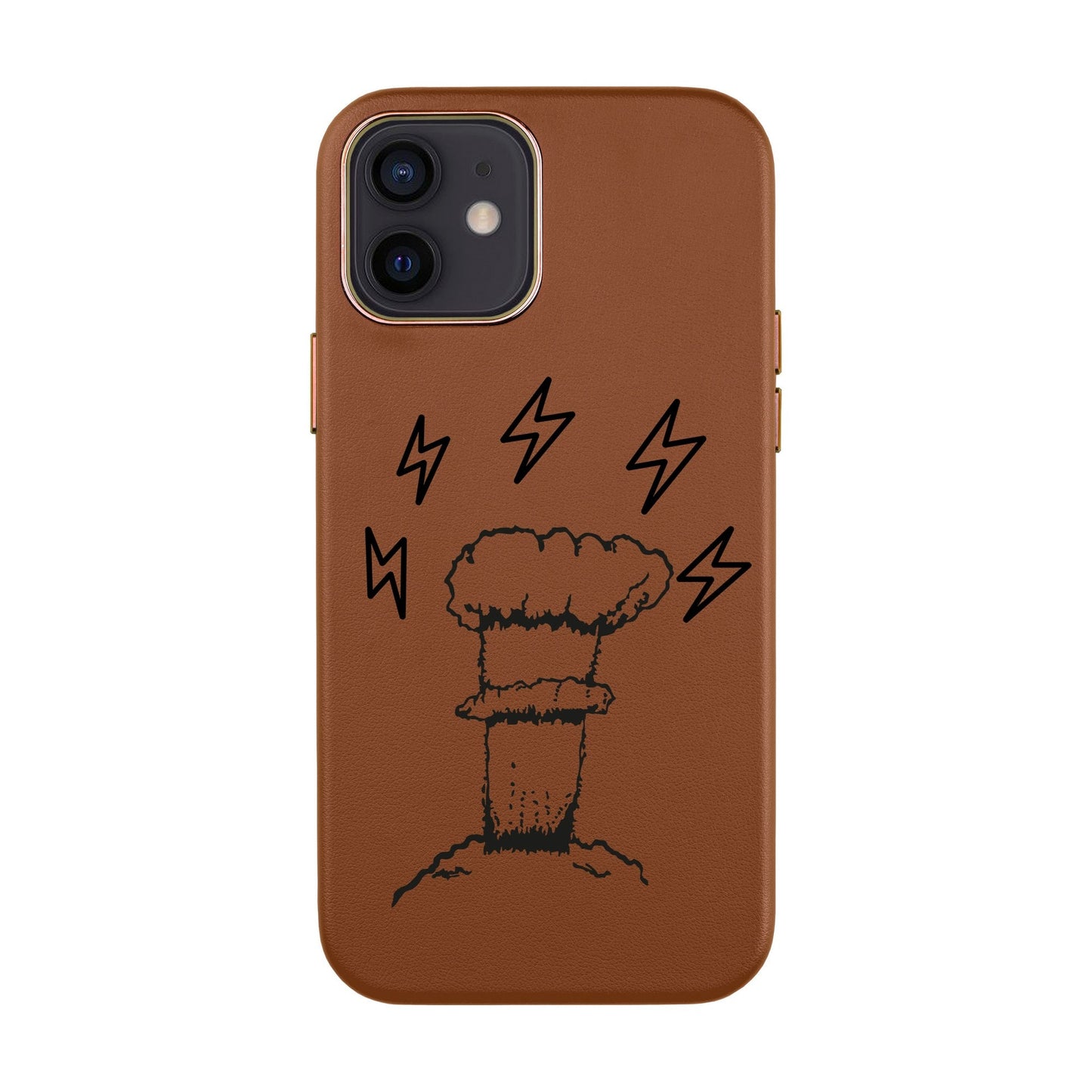 VOLCANIC-iPhone 12 Mini Leather Kılıf