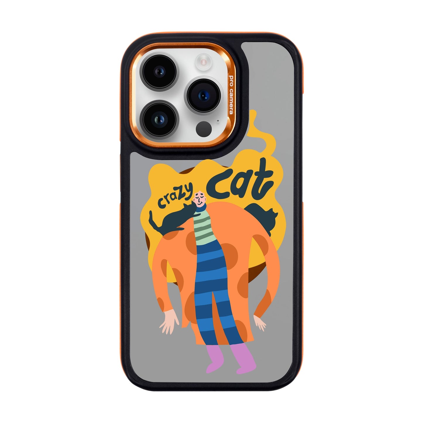 CRAZY CAT-iPhone 14 Pro Dark Kılıf MagSafe Özellikli