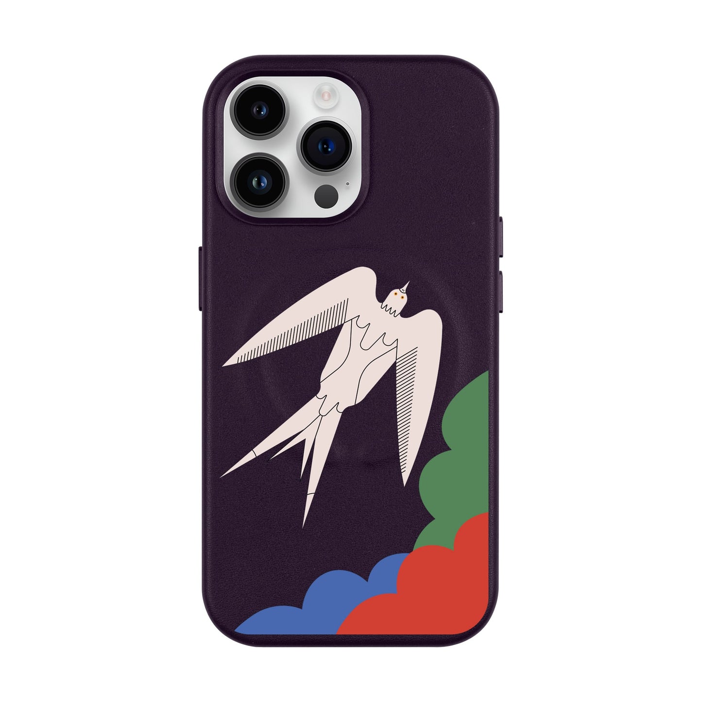 L’OISEAU LIBRE-iPhone 14 Pro Max Leather Kılıf MagSafe Özellikli