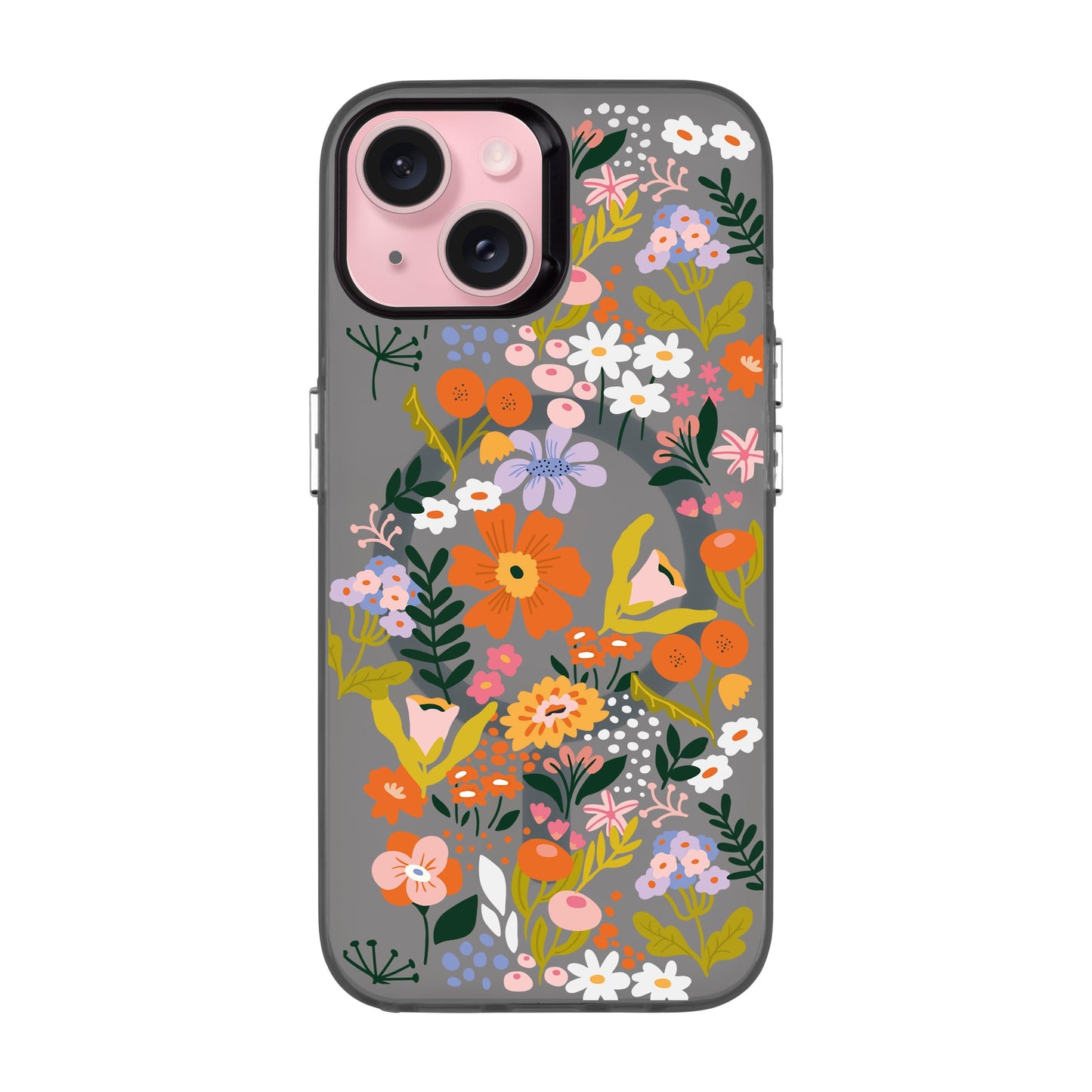 FLOWER-iPhone 15 Hold Kılıf MagSafe Özellikli