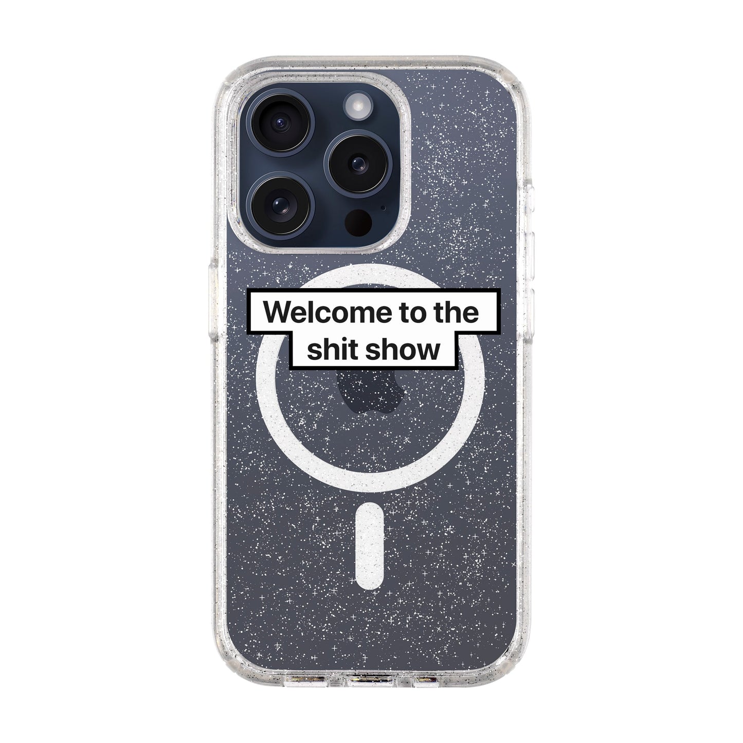 WELCOME-iPhone 15 Pro Shiny Kılıf MagSafe Özellikli
