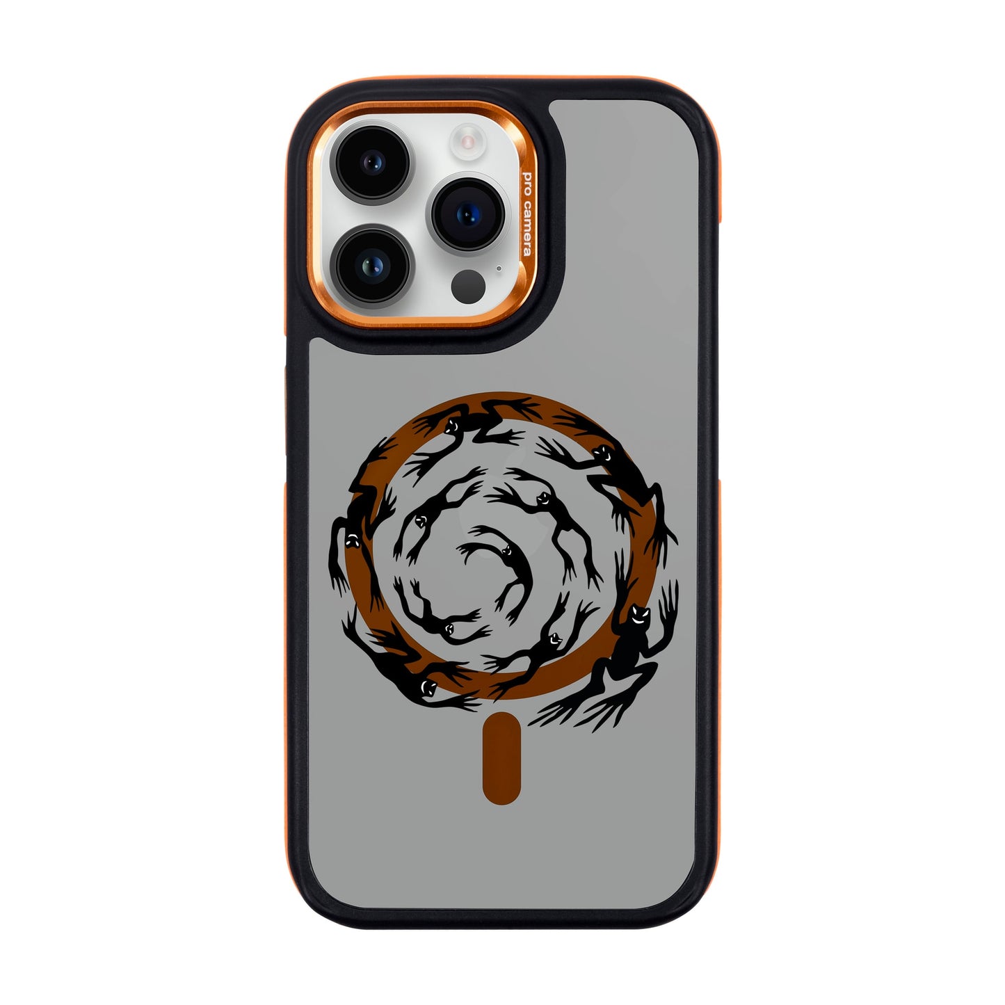 SWIRLING FROGS-iPhone 14 Pro Max Dark Kılıf MagSafe Özellikli