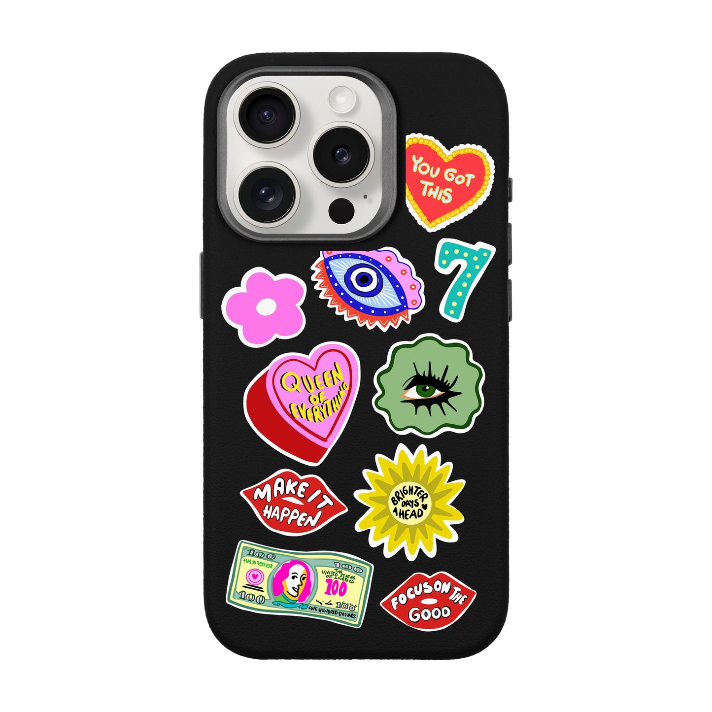 HM STICKERS-iPhone 15 Pro Leather Premium Kılıf MagSafe Özellikli