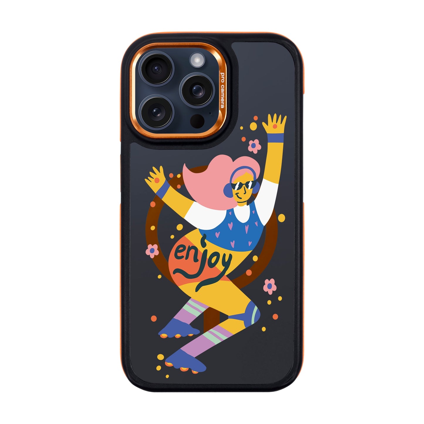 ENJOY-iPhone 15 Pro Max Dark Kılıf MagSafe Özellikli