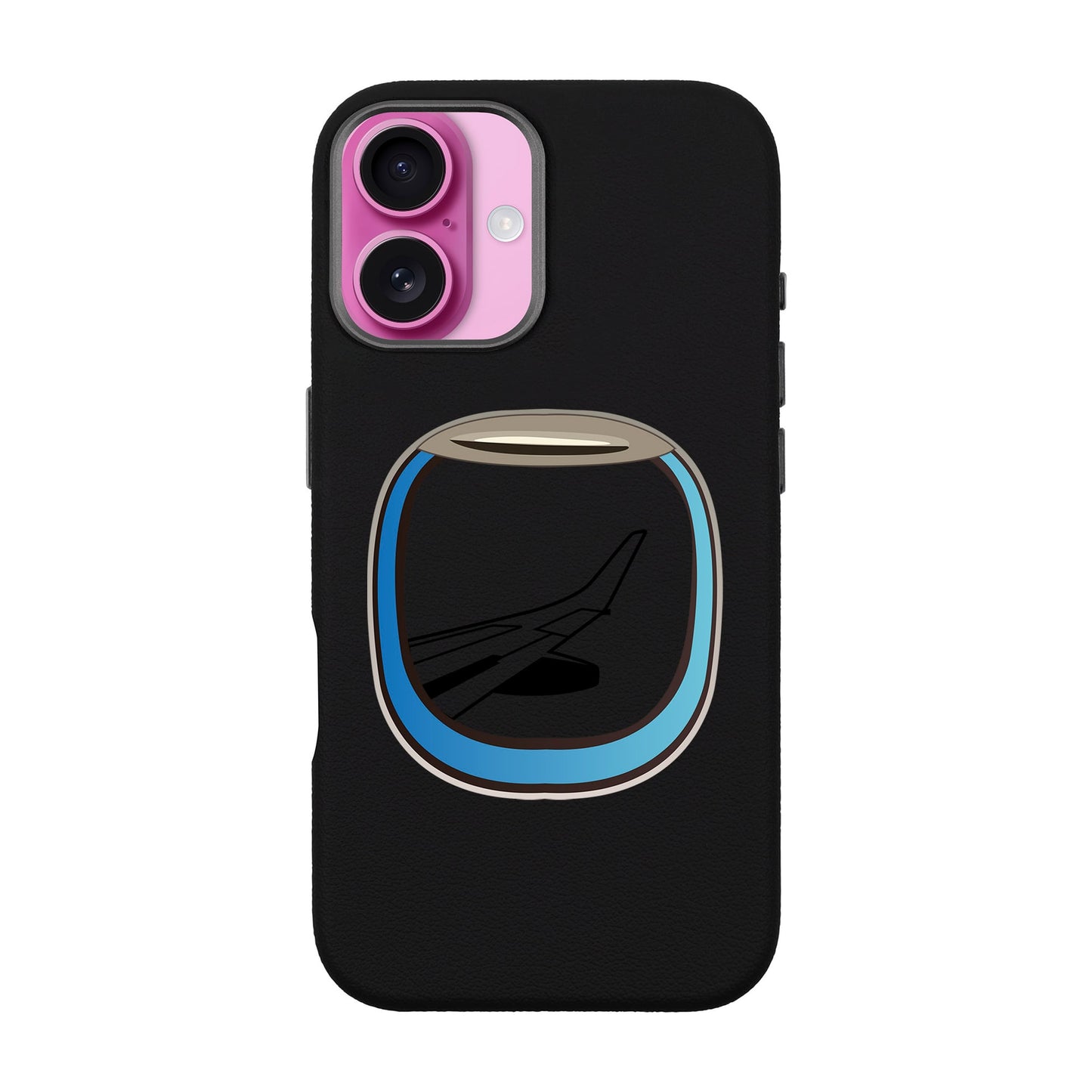 AIRCRAFT WINDOW-iPhone 16 Plus Leather Premium Kılıf MagSafe Özellikli