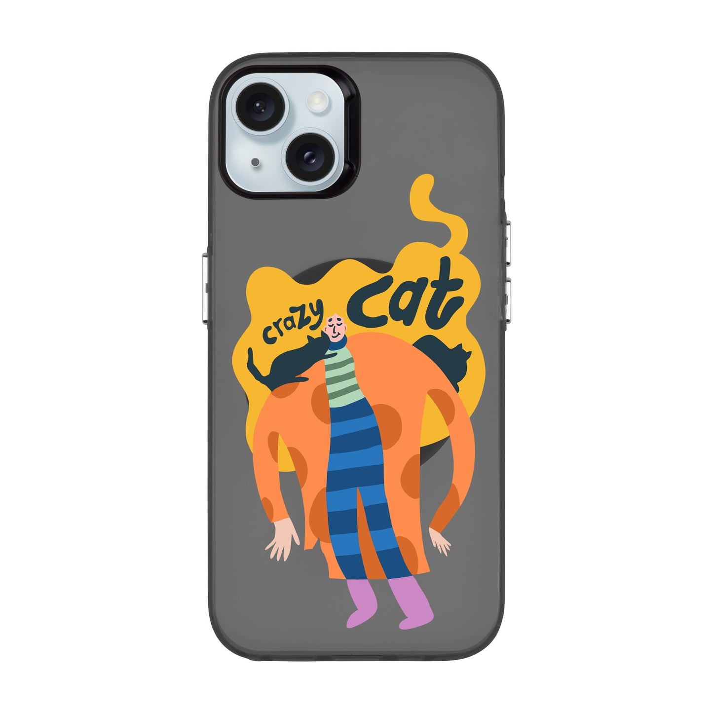 CRAZY CAT-iPhone 15 Plus Hold Kılıf MagSafe Özellikli