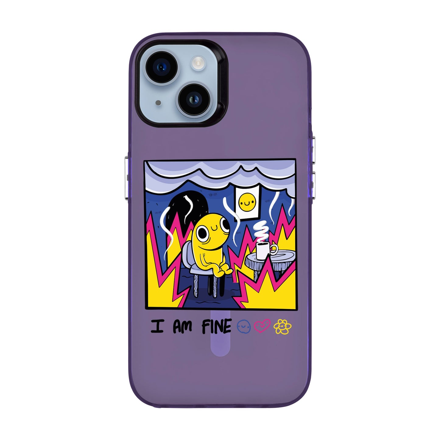 I AM FINE-iPhone 14 Hold Kılıf MagSafe Özellikli