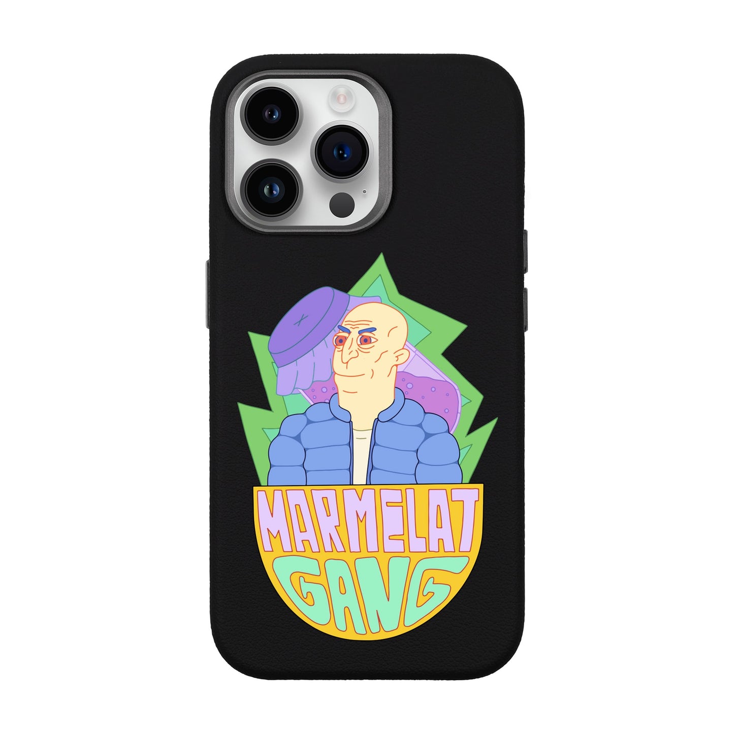 MARMELAT GANG-iPhone 14 Pro Max Leather Premium Kılıf MagSafe Özellikli