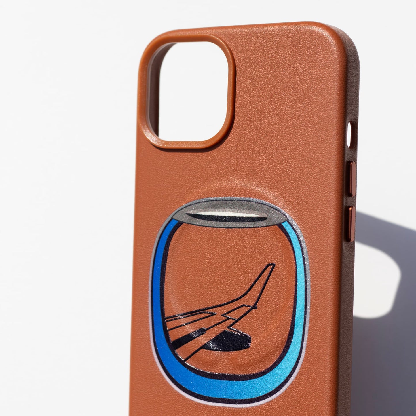 AIRCRAFT WINDOW-iPhone 11 Leather Kılıf MagSafe Özellikli