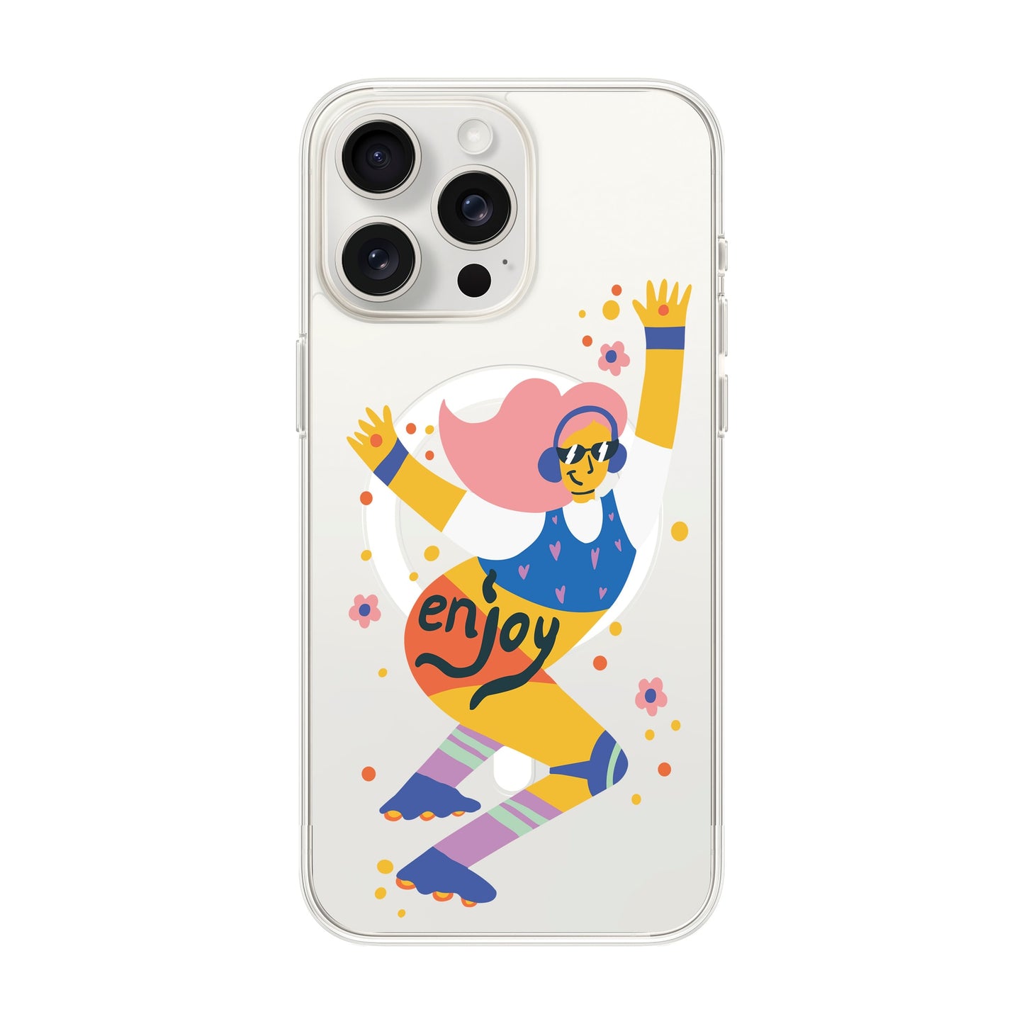 ENJOY-iPhone 15 Pro Max Solid Kılıf MagSafe Özellikli