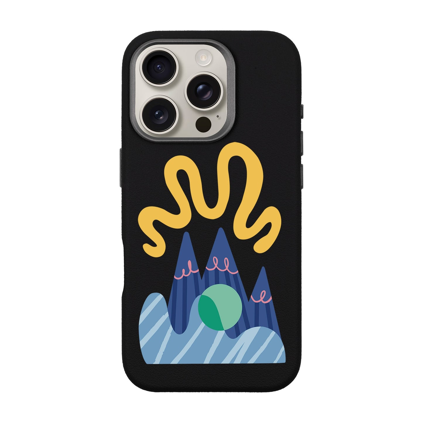 MOUNTAIN-iPhone 16 Pro Leather Premium Kılıf MagSafe Özellikli