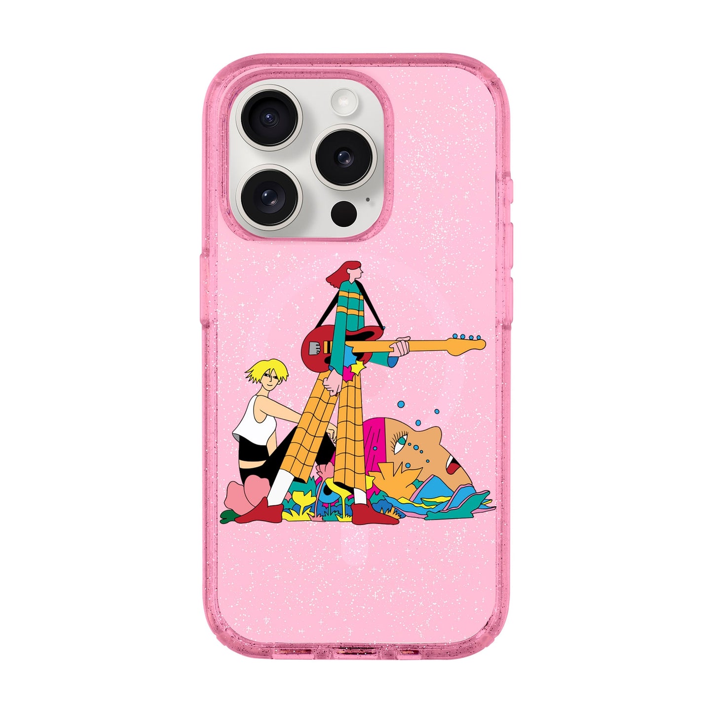 HER BAND-iPhone 15 Pro Shiny Kılıf MagSafe Özellikli