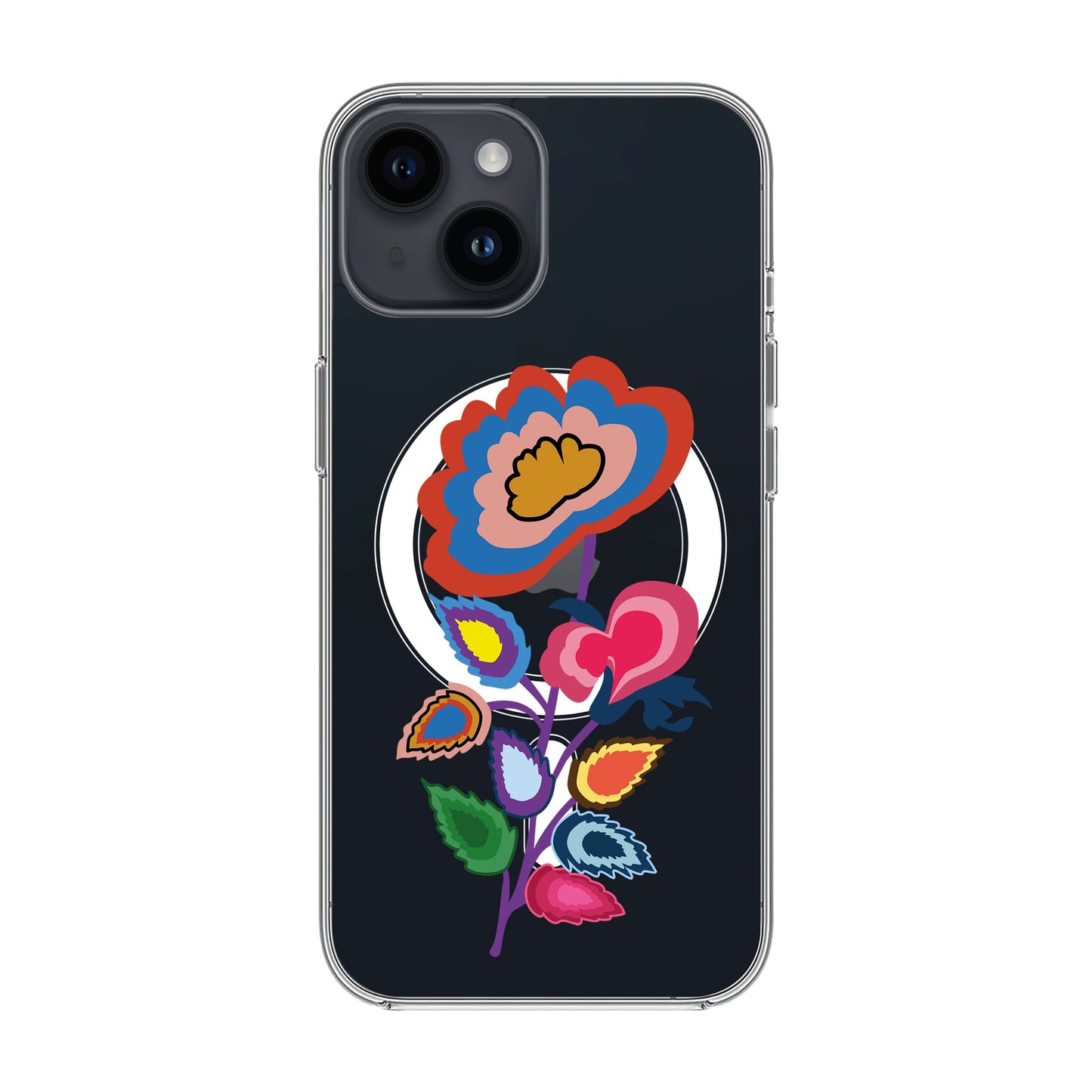 KNITTED FLOWER-iPhone 13 Pro Max Solid Kılıf MagSafe Özellikli