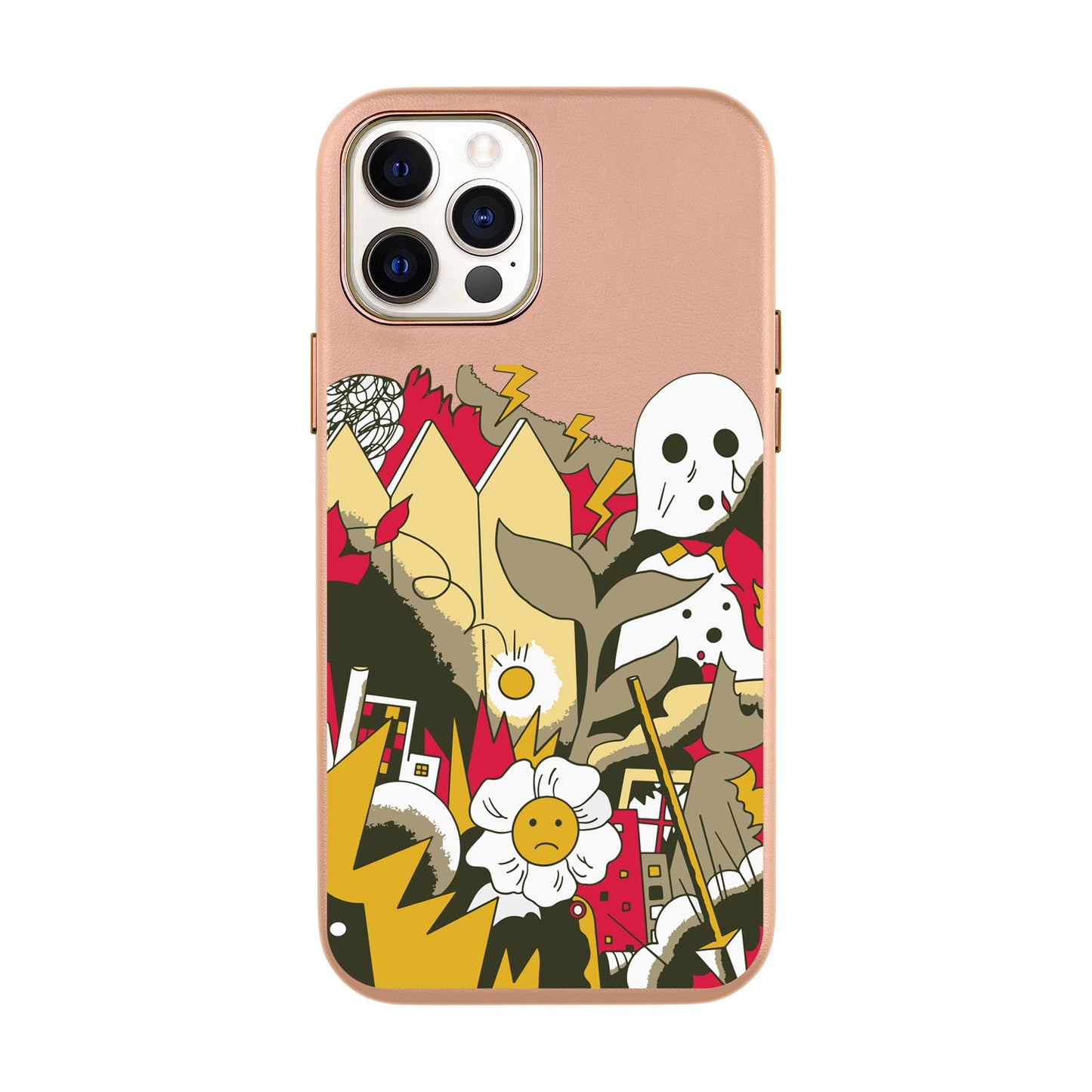 EVERYTHING IS BURNING-iPhone 11 Pro Max Leather Kılıf