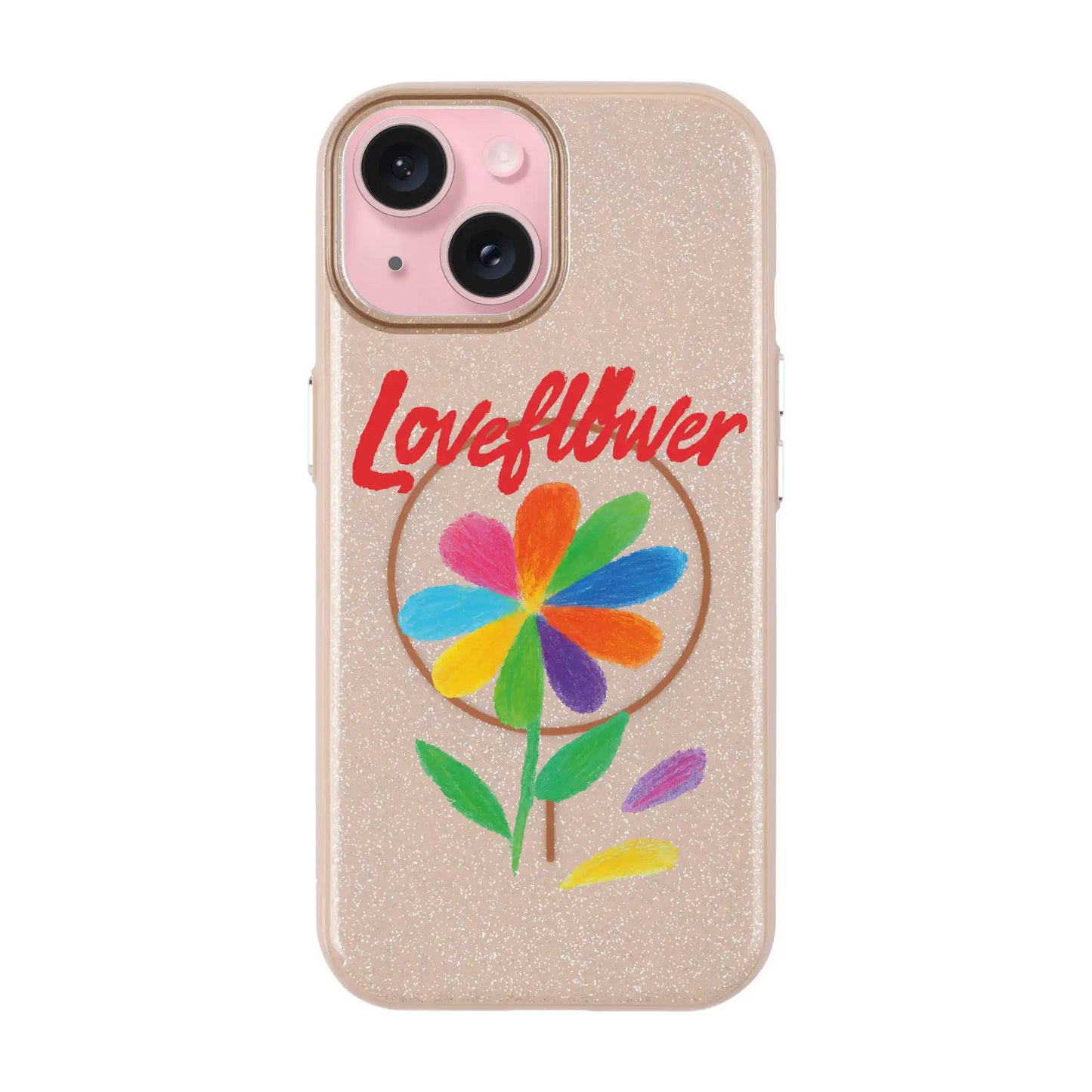 LOVE FLOWER-iPhone 14 Plus Radiant Kılıf MagSafe Özellikli