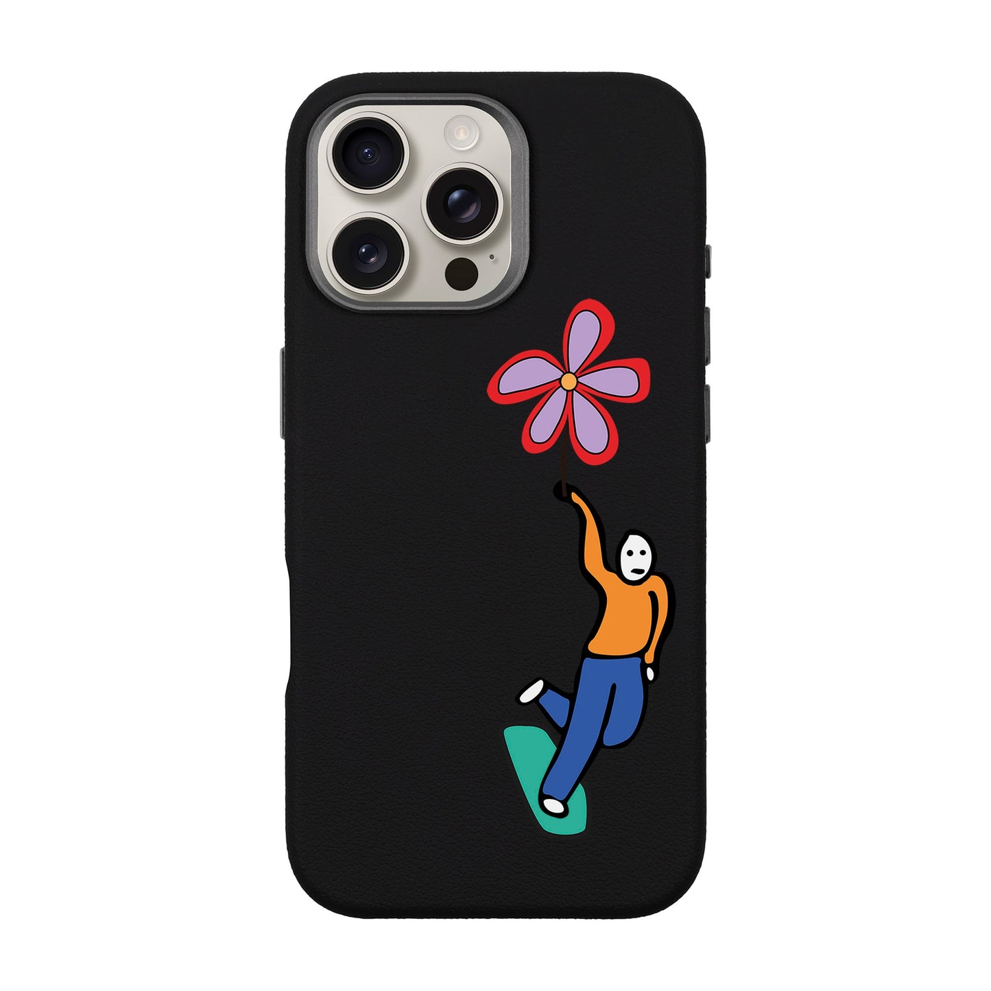 SKATEBOARDER-iPhone 16 Pro Max Leather Premium Kılıf MagSafe Özellikli