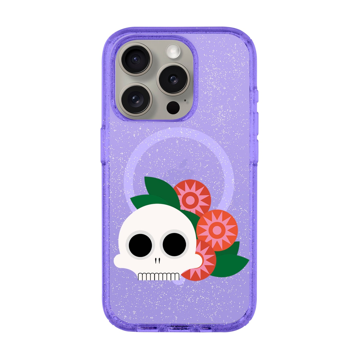 MEMENTO BLOOM-iPhone 15 Pro Shiny Kılıf MagSafe Özellikli