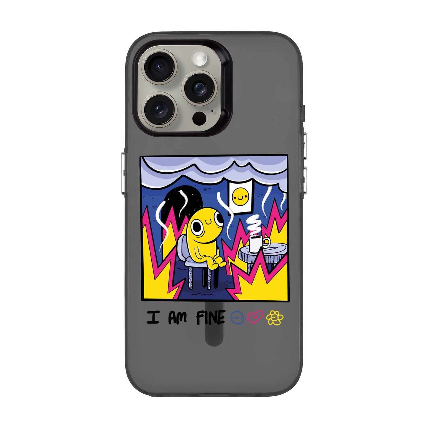 I AM FINE-iPhone 15 Pro Max Hold Kılıf MagSafe Özellikli