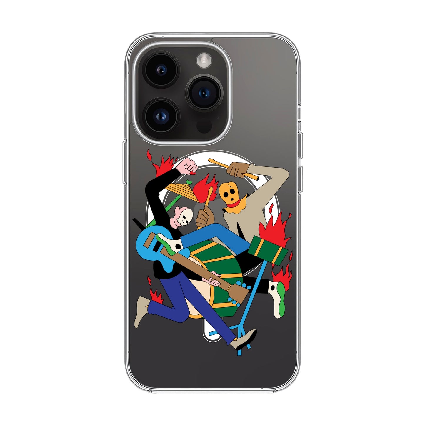 MONSTER MASH-iPhone 14 Pro Solid Kılıf MagSafe Özellikli