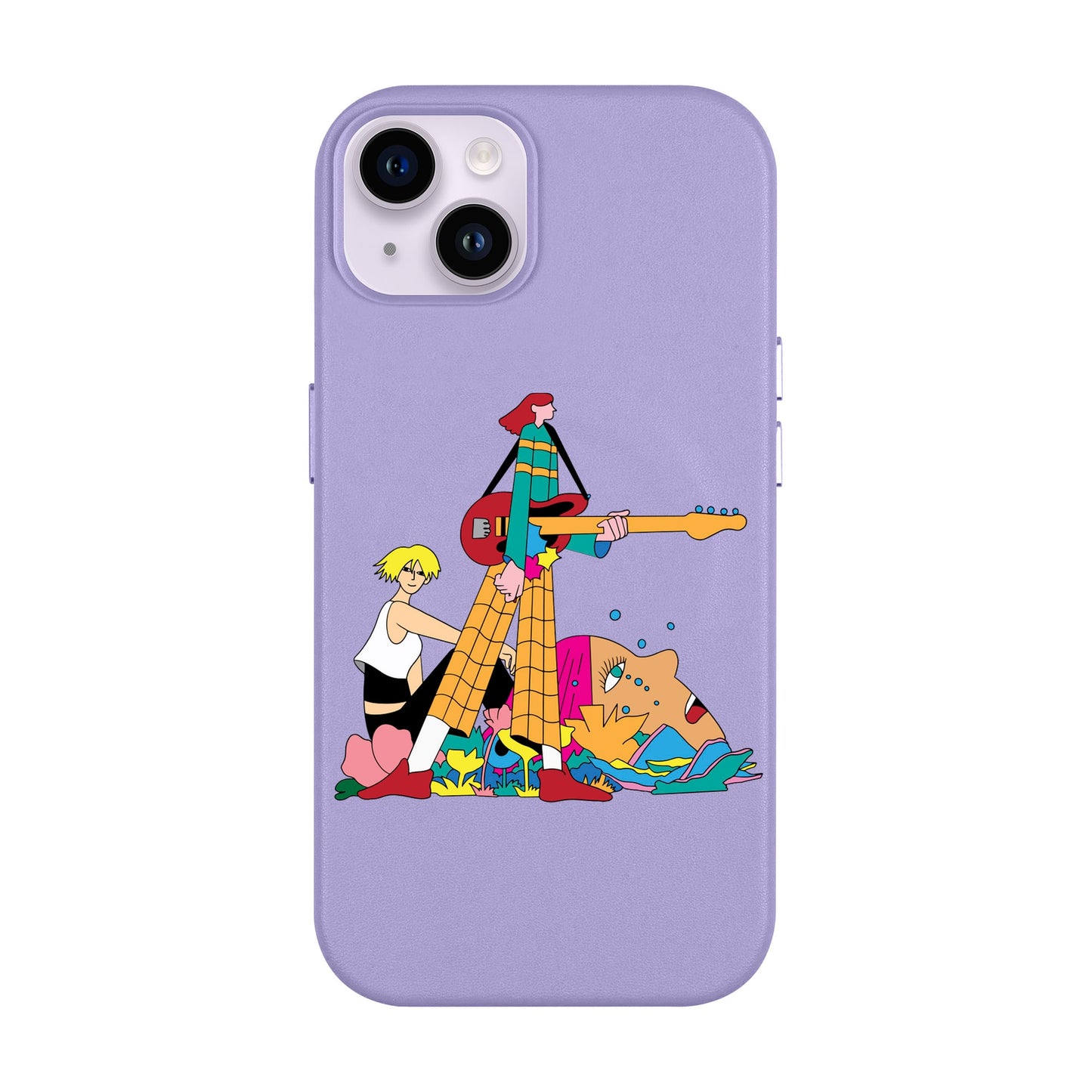 HER BAND-iPhone 14 Plus Leather Kılıf MagSafe Özellikli