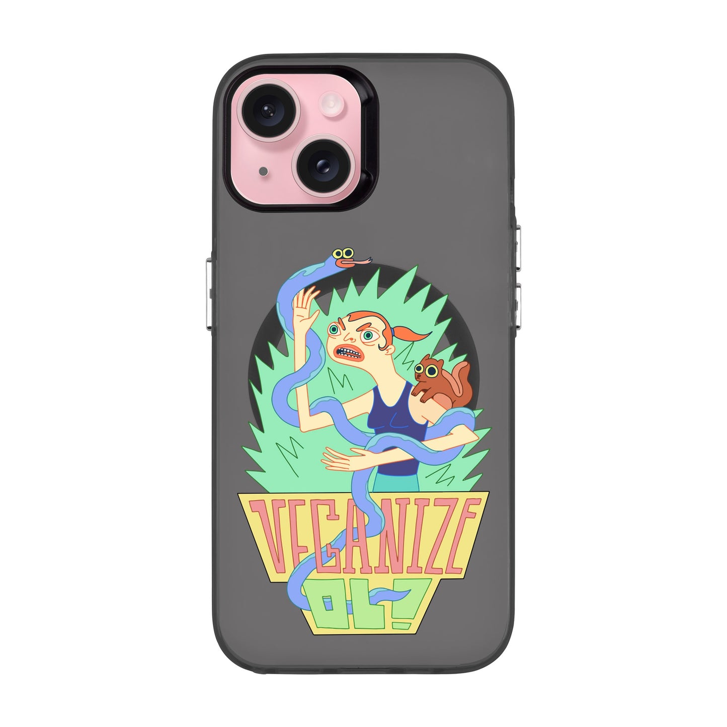 VEGANİZE-iPhone 15 Hold Kılıf MagSafe Özellikli