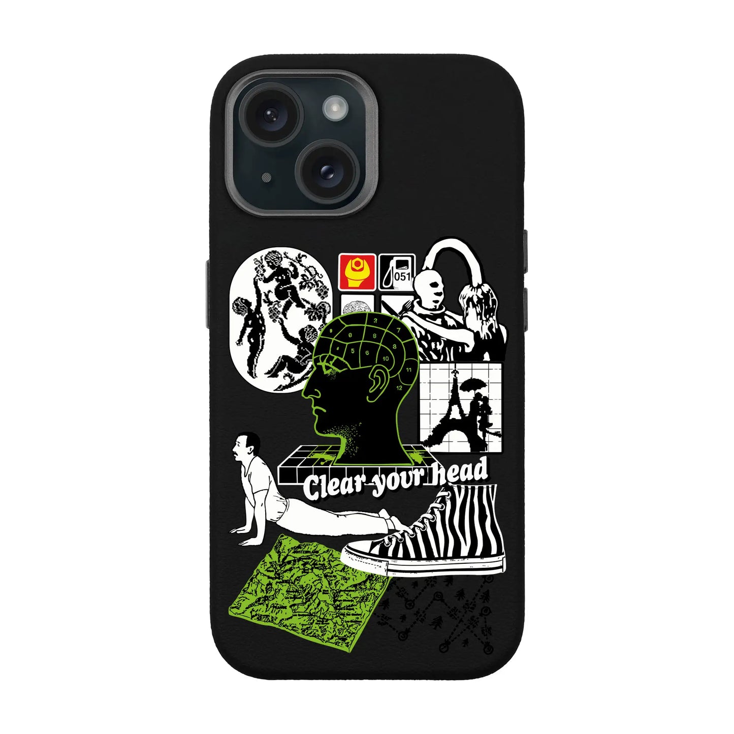 CLEAR YOUR HEAD-iPhone 15 Leather Premium Kılıf MagSafe Özellikli