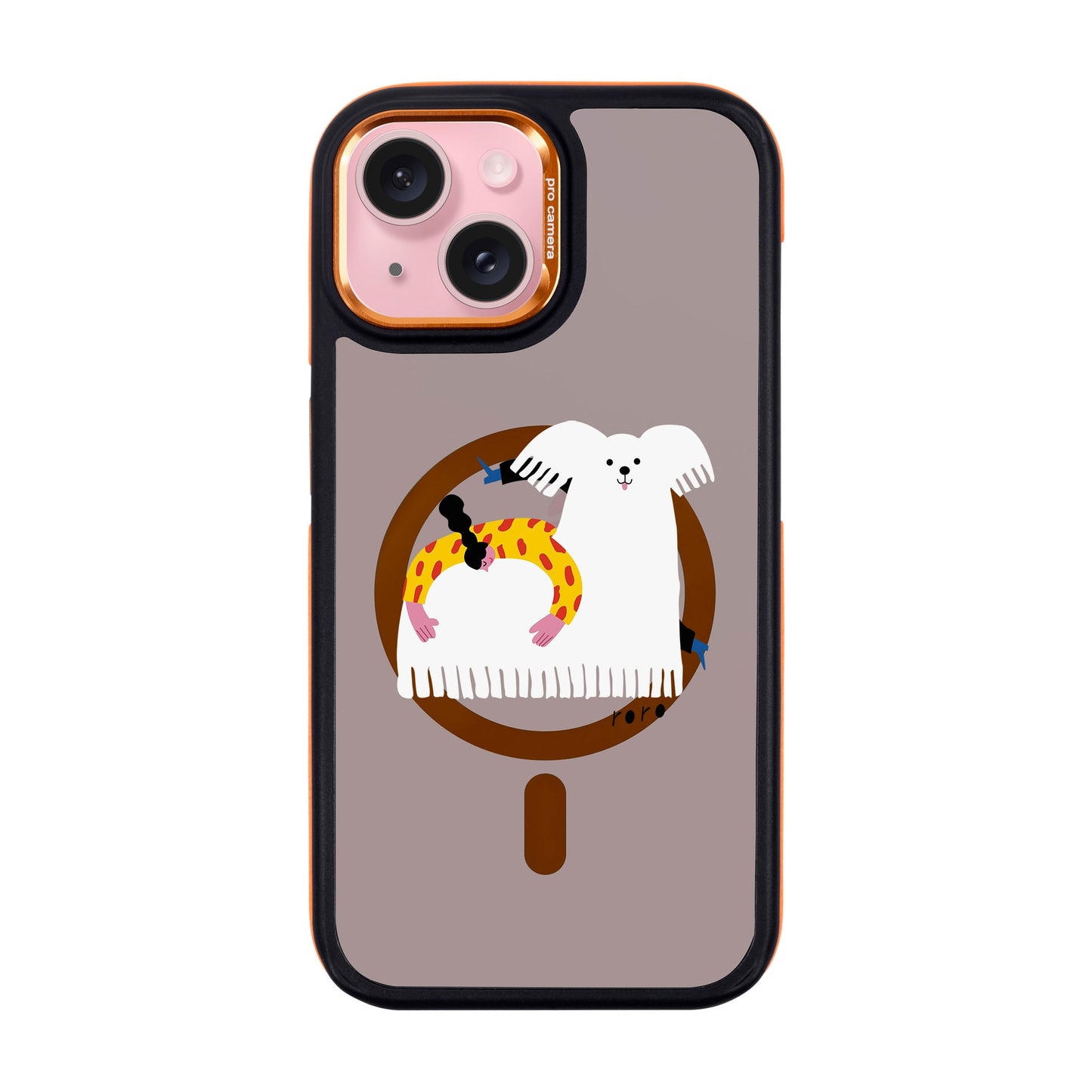 FANCY DOG-iPhone 15 Dark Kılıf MagSafe Özellikli