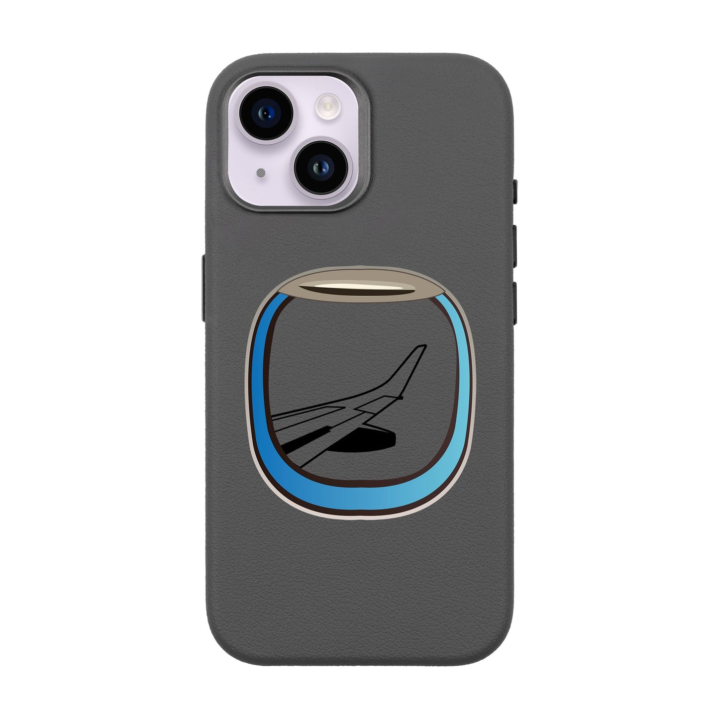 AIRCRAFT WINDOW-iPhone 13 Leather Premium Kılıf MagSafe Özellikli