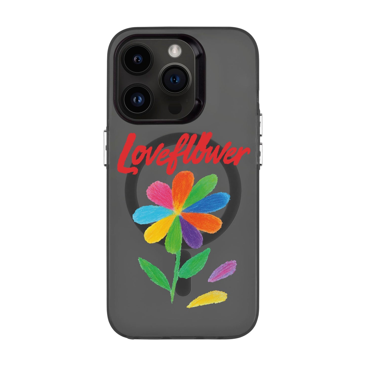 LOVE FLOWER-iPhone 13 Pro Hold Kılıf MagSafe Özellikli