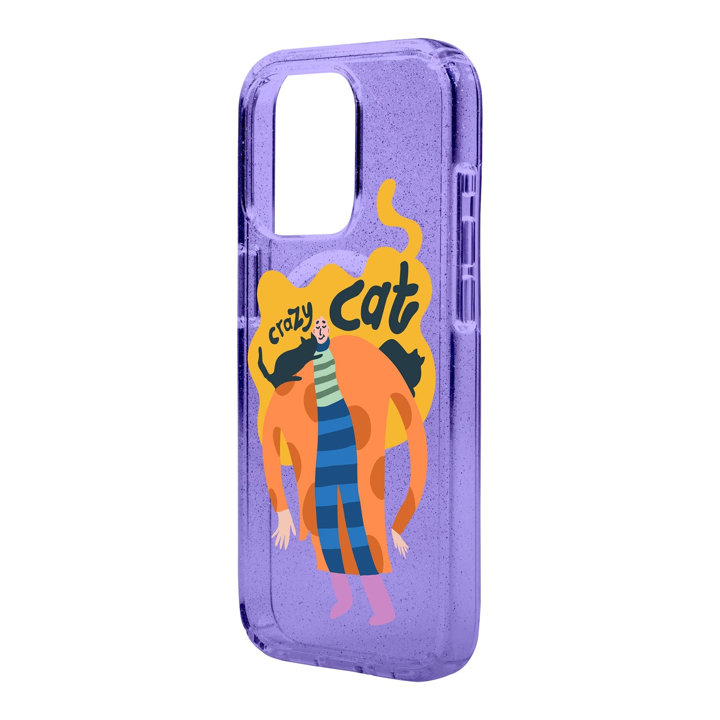 CRAZY CAT-iPhone 14 Plus Shiny Kılıf MagSafe Özellikli