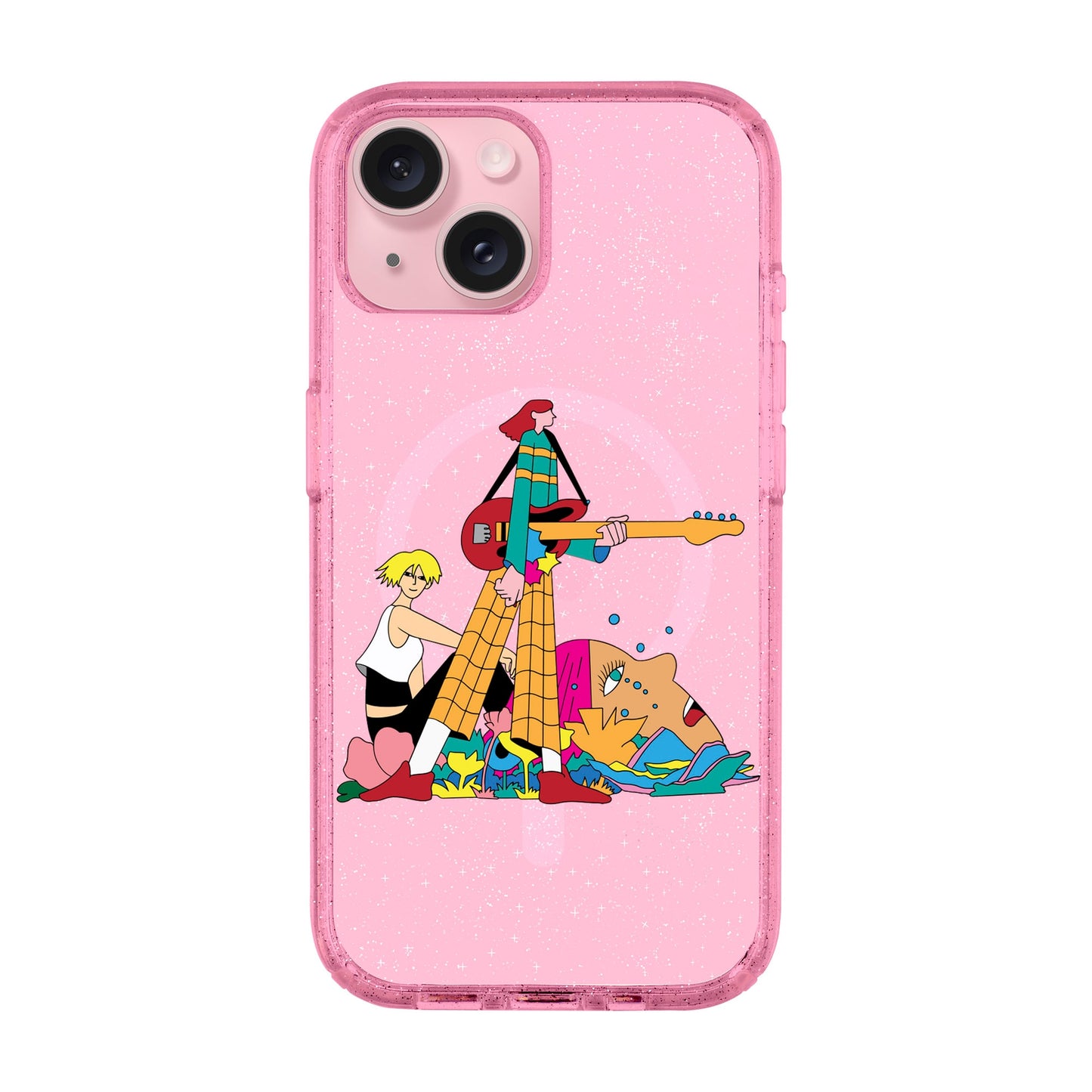 HER BAND-iPhone 15 Plus Shiny Kılıf MagSafe Özellikli