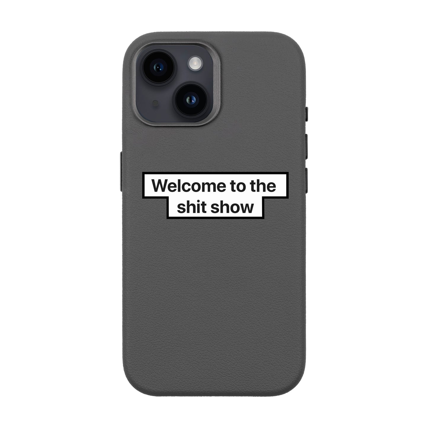 WELCOME-iPhone 14 Leather Premium Kılıf MagSafe Özellikli