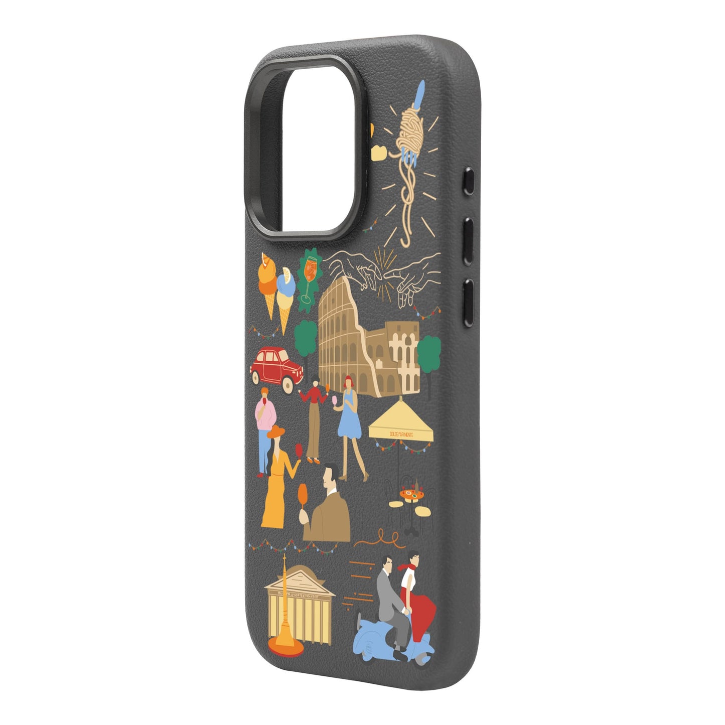 ROMA-iPhone 15 Pro Max Leather Premium Kılıf MagSafe Özellikli